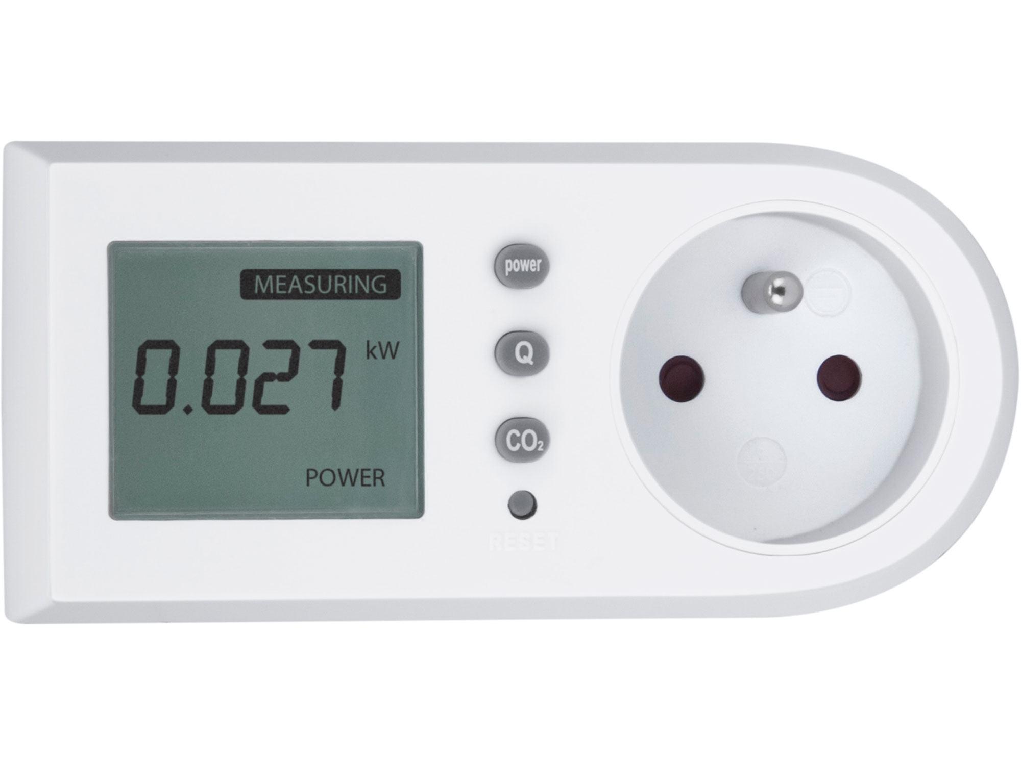 měřič spotřeby el. energie - wattmetr, kW, kWh, CO2