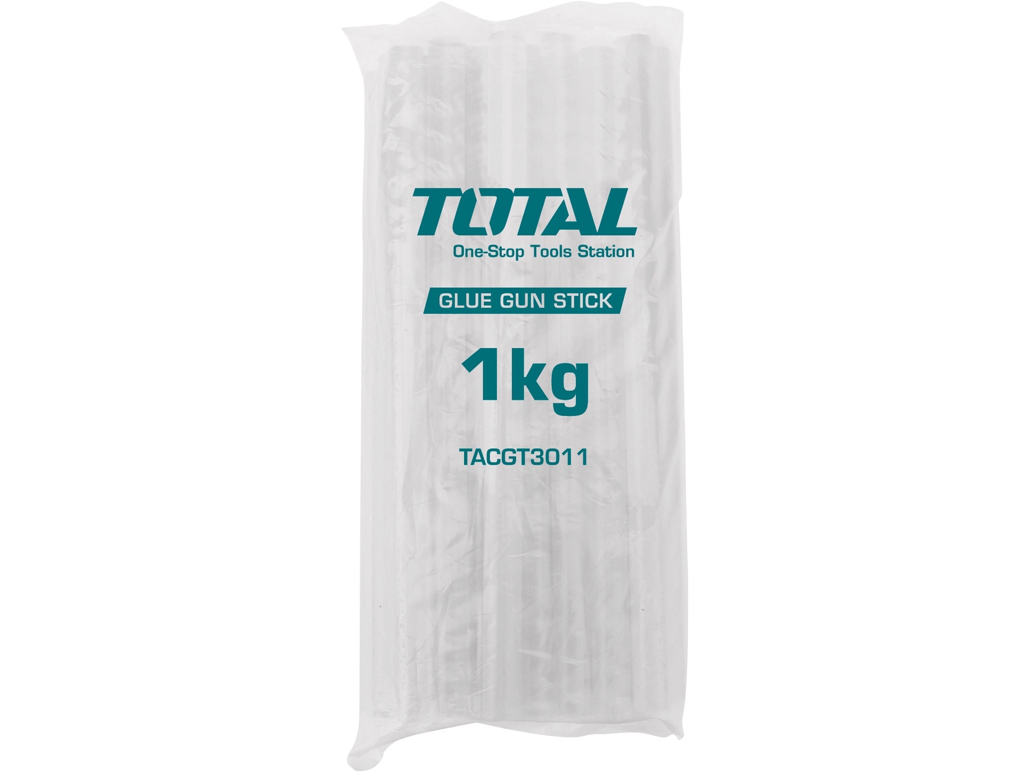 TOTAL TACGT3011 Tyčinky tavné transparentní, 1kg, průměr 11,2mm, délka 30cm