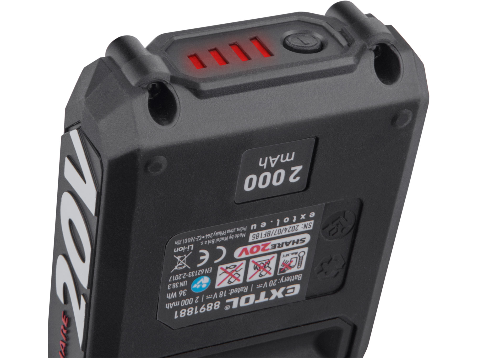 baterie akumulátorová SHARE20V, 2000mAh