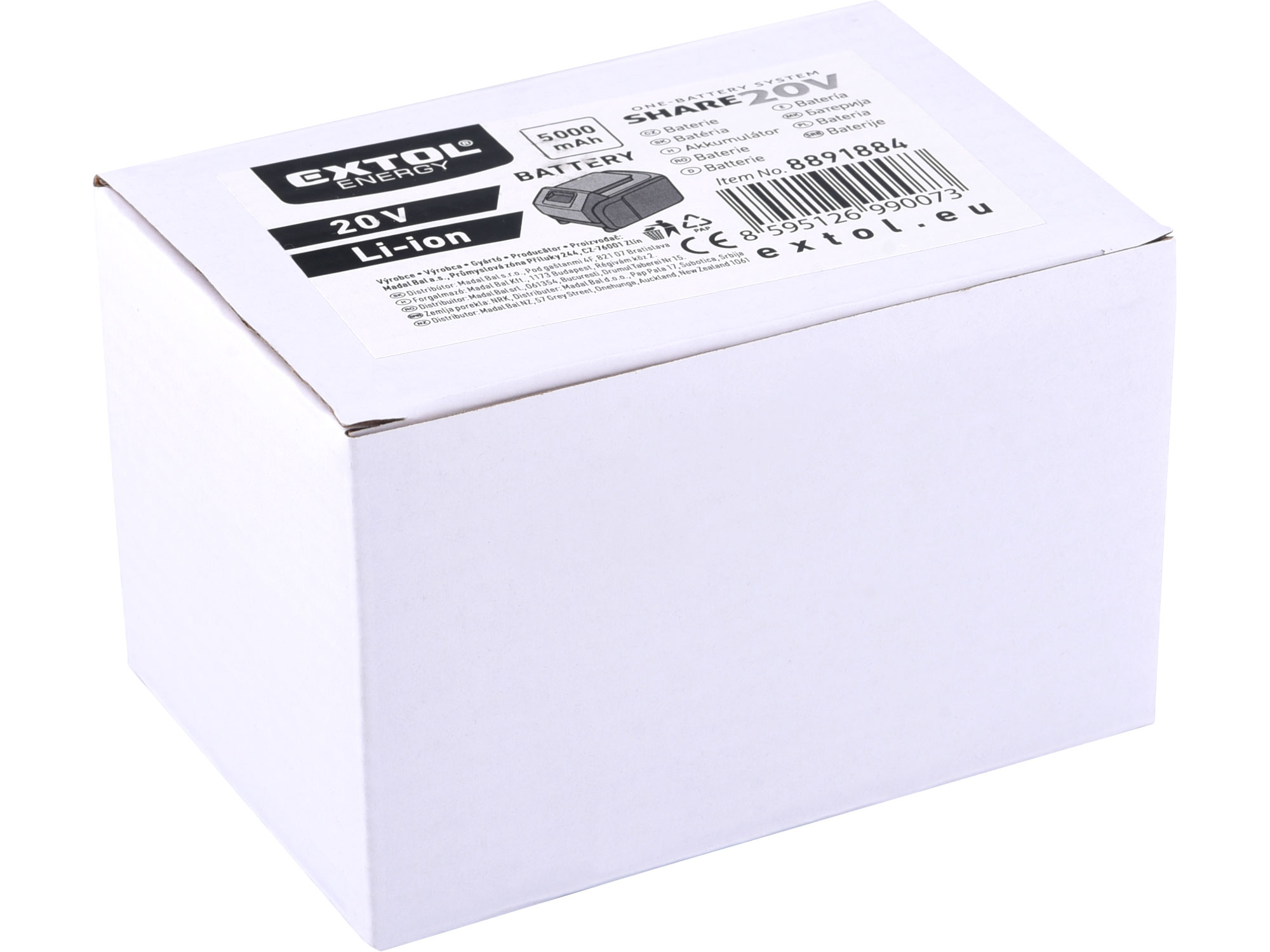 baterie akumulátorová SHARE20V, 5000mAh