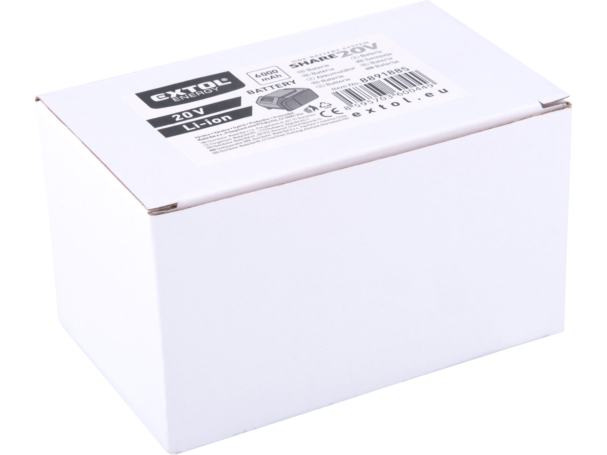 baterie akumulátorová SHARE20V, 6000mAh