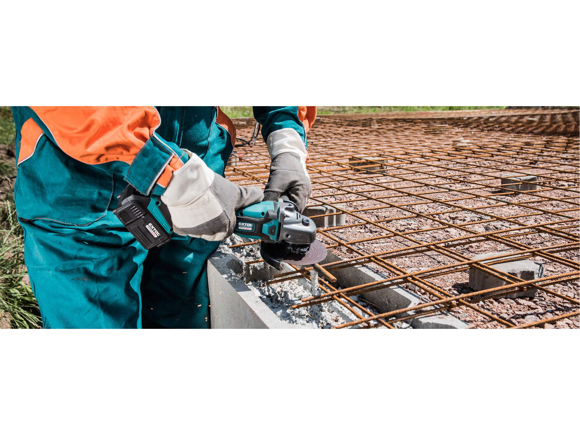 bruska úhlová aku SHARE20V, 125mm, BRUSHLESS, 20V Li-ion, 2000mAh