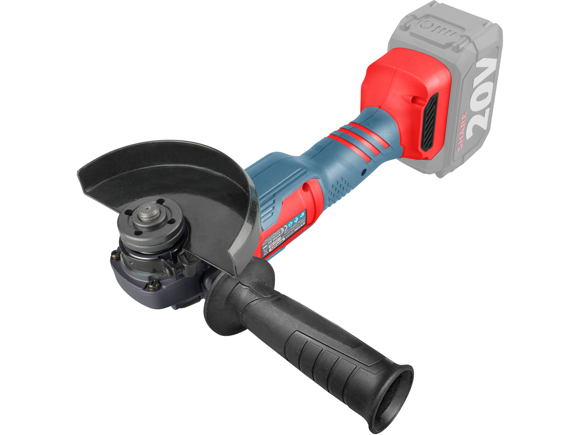 bruska úhlová aku SHARE20V, 125mm, BRUSHLESS, bez baterie a nabíječky