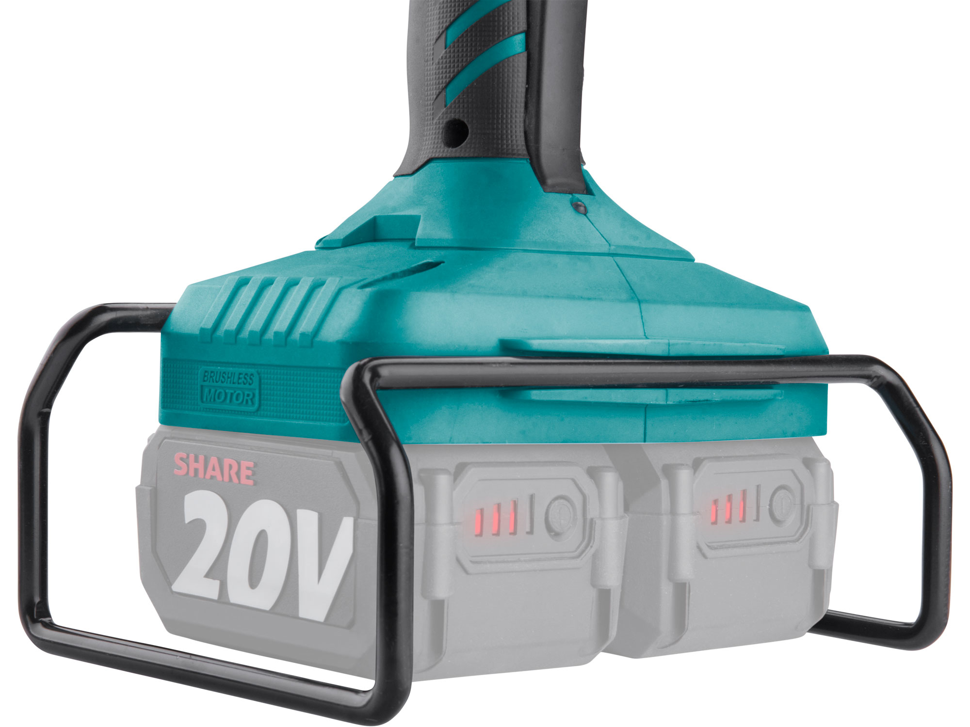 bruska úhlová aku SHARE20V, 150/180mm, BRUSHLESS, bez baterie a nabíječky