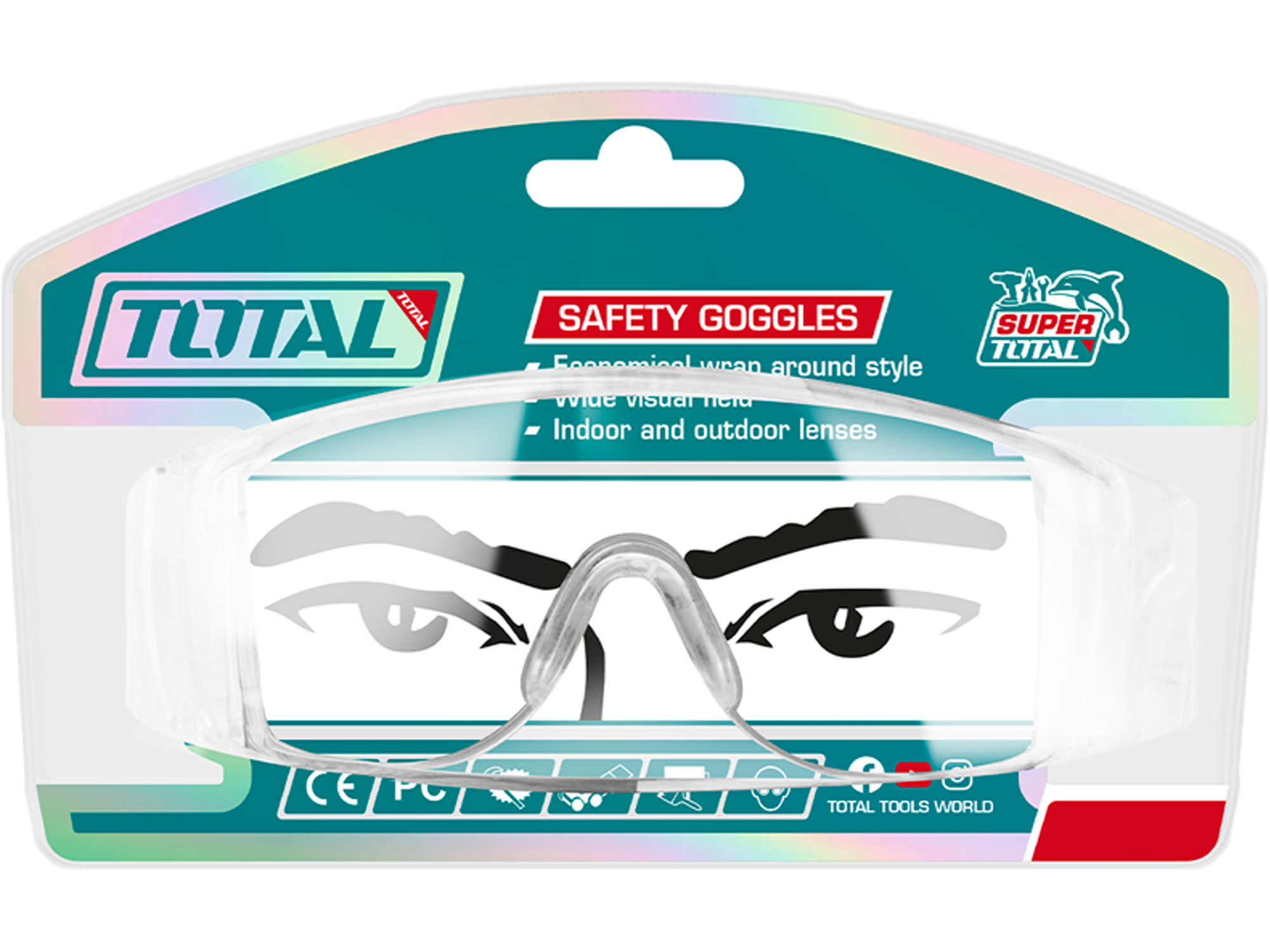 Brýle ochranné, čiré