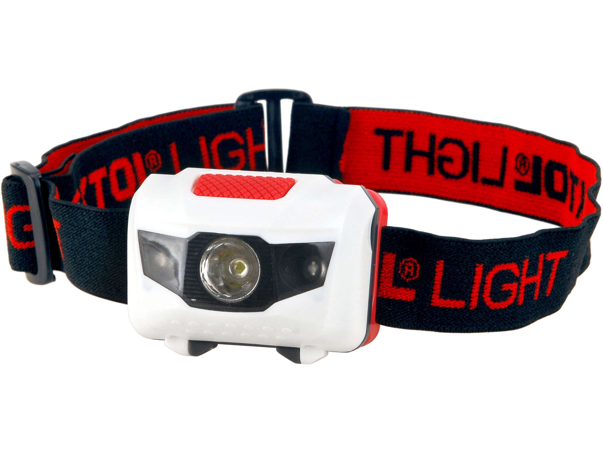čelovka 40lm, 1W + 2 červené LED, ABS plast - EXTOL LIGHT