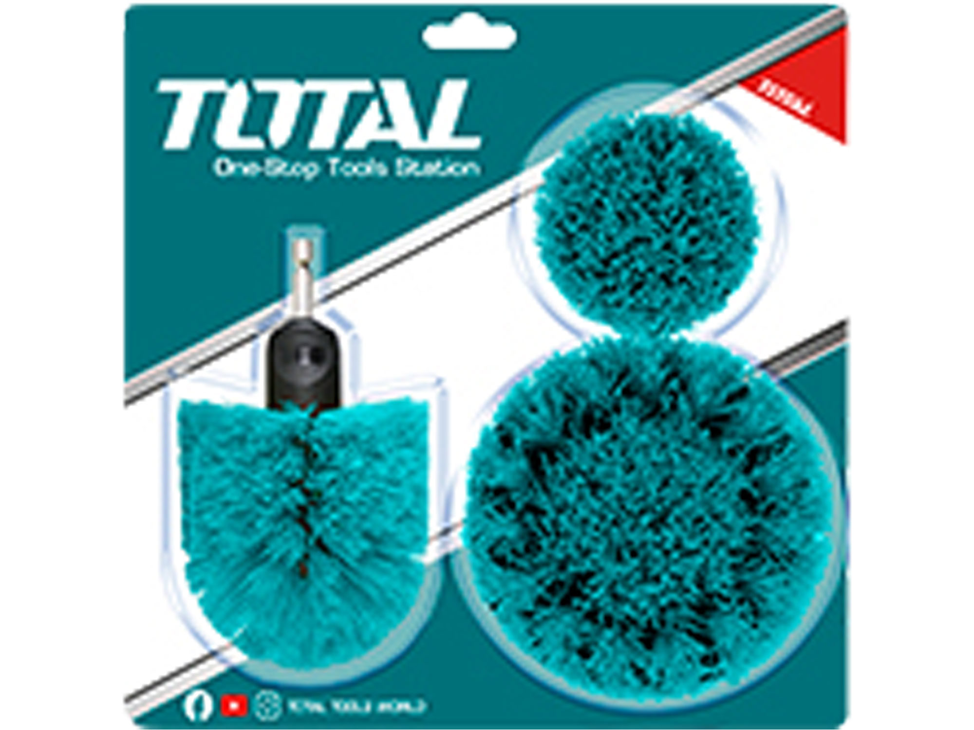 Čistící kartáče sada 3ks, industrial