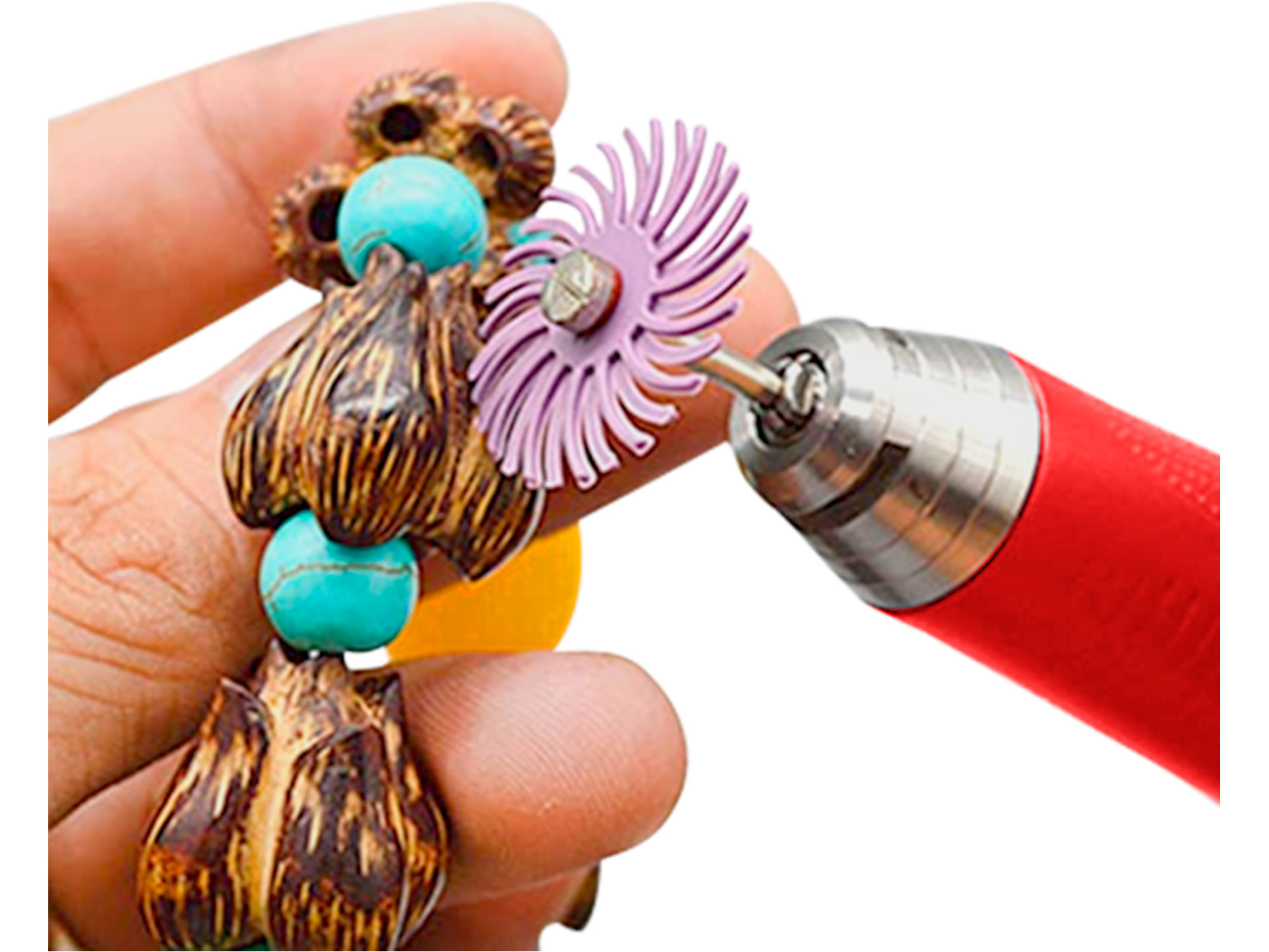 disky radiální štětinové, sada 52ks, P80, P120, P220, P400, P600, P1000, P2500