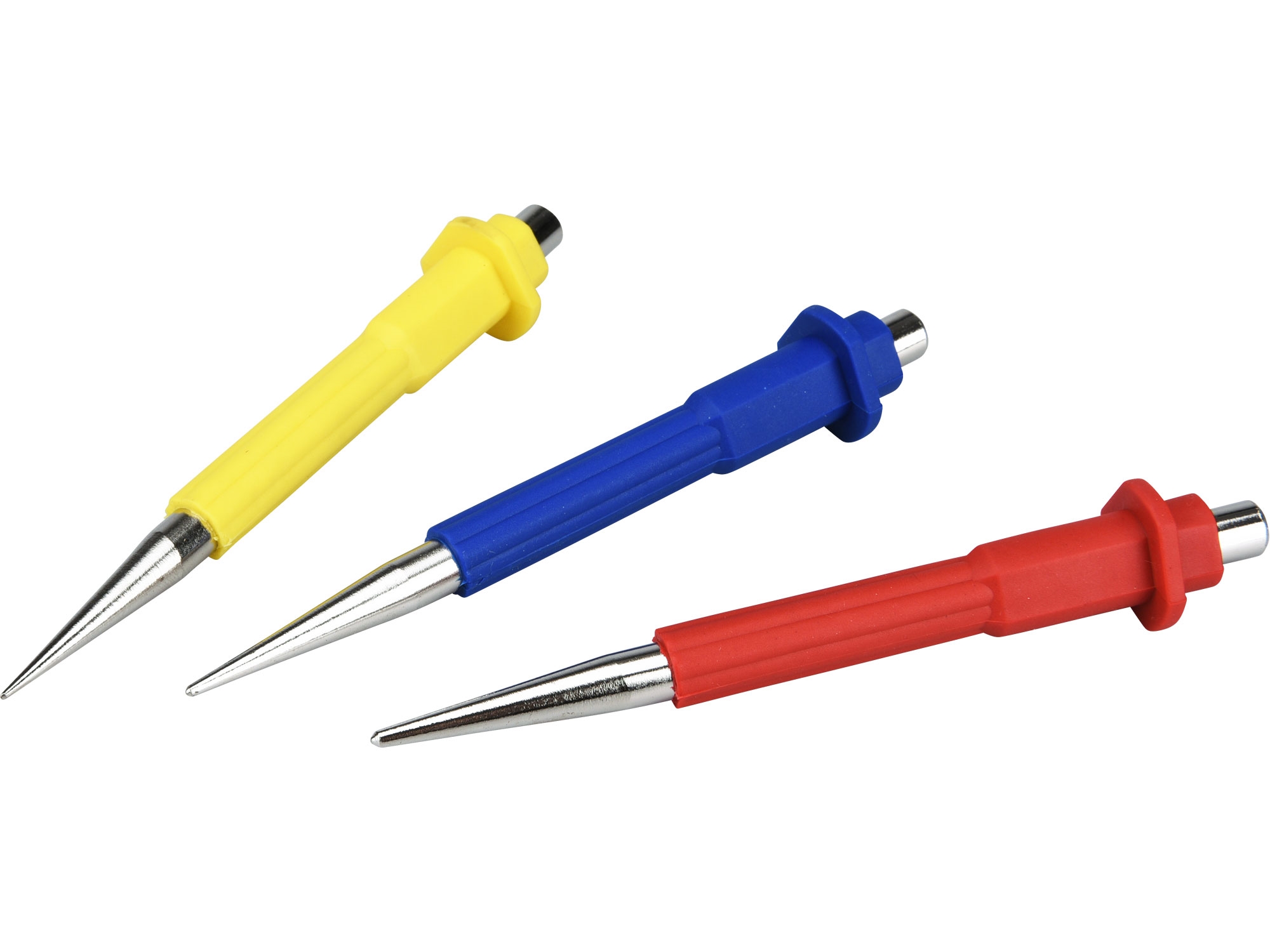 důlčíky, sada 3ks, 0,8-1,5-2,5mm, CrV, EXTOL PREMIUM 8801810