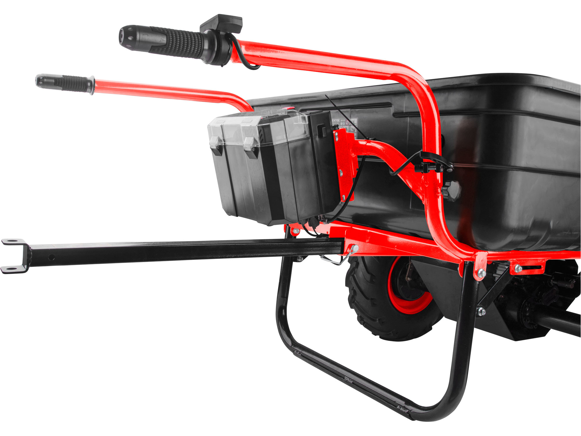 dvoukolák nákladní s převodovkou aku, 300kg, 300l, 40V Li-ion, 6Ah