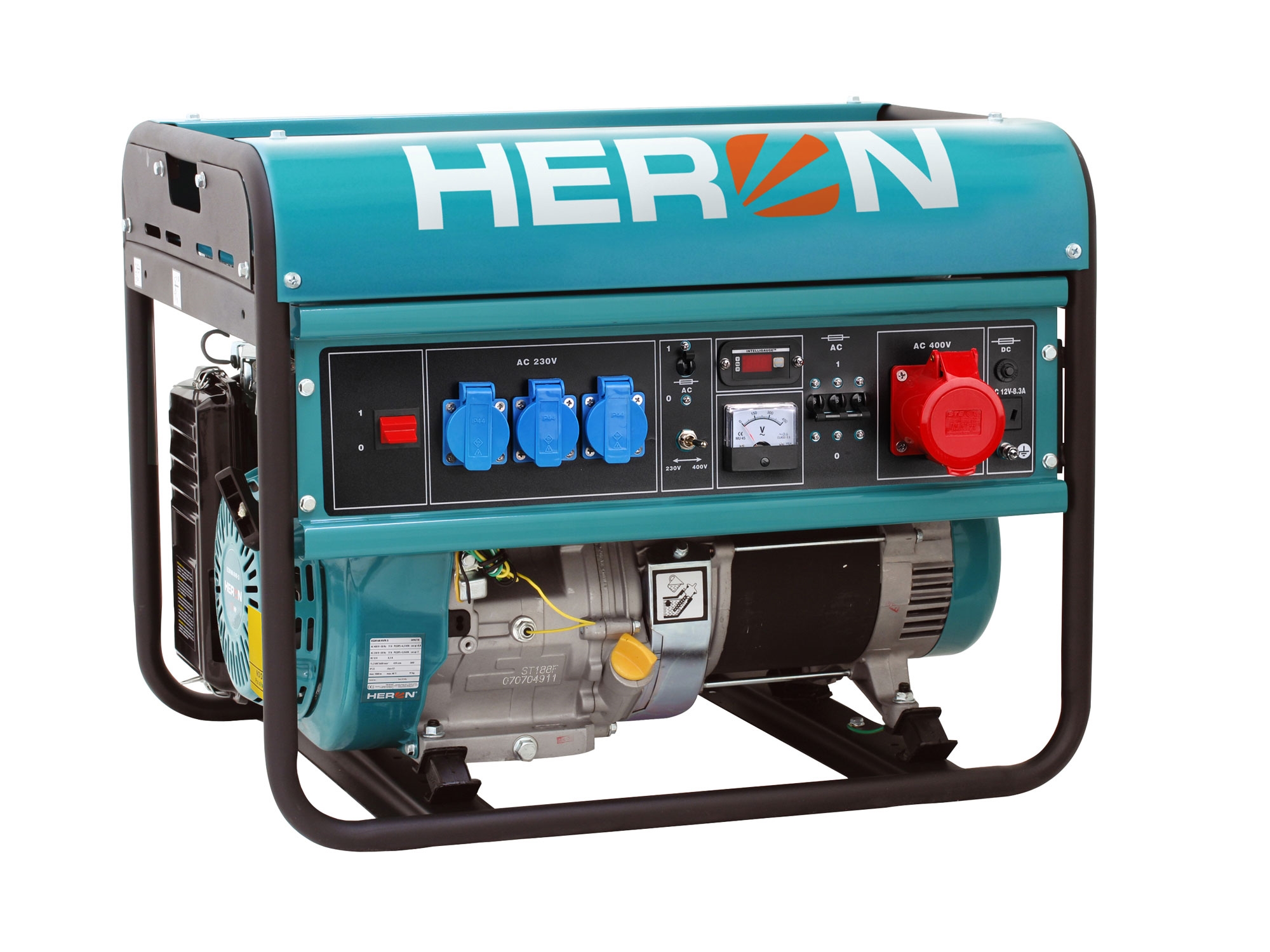 elektrocentrála benzínová 15HP/6,8kW (400V) 5,5kW (230V) - HERON