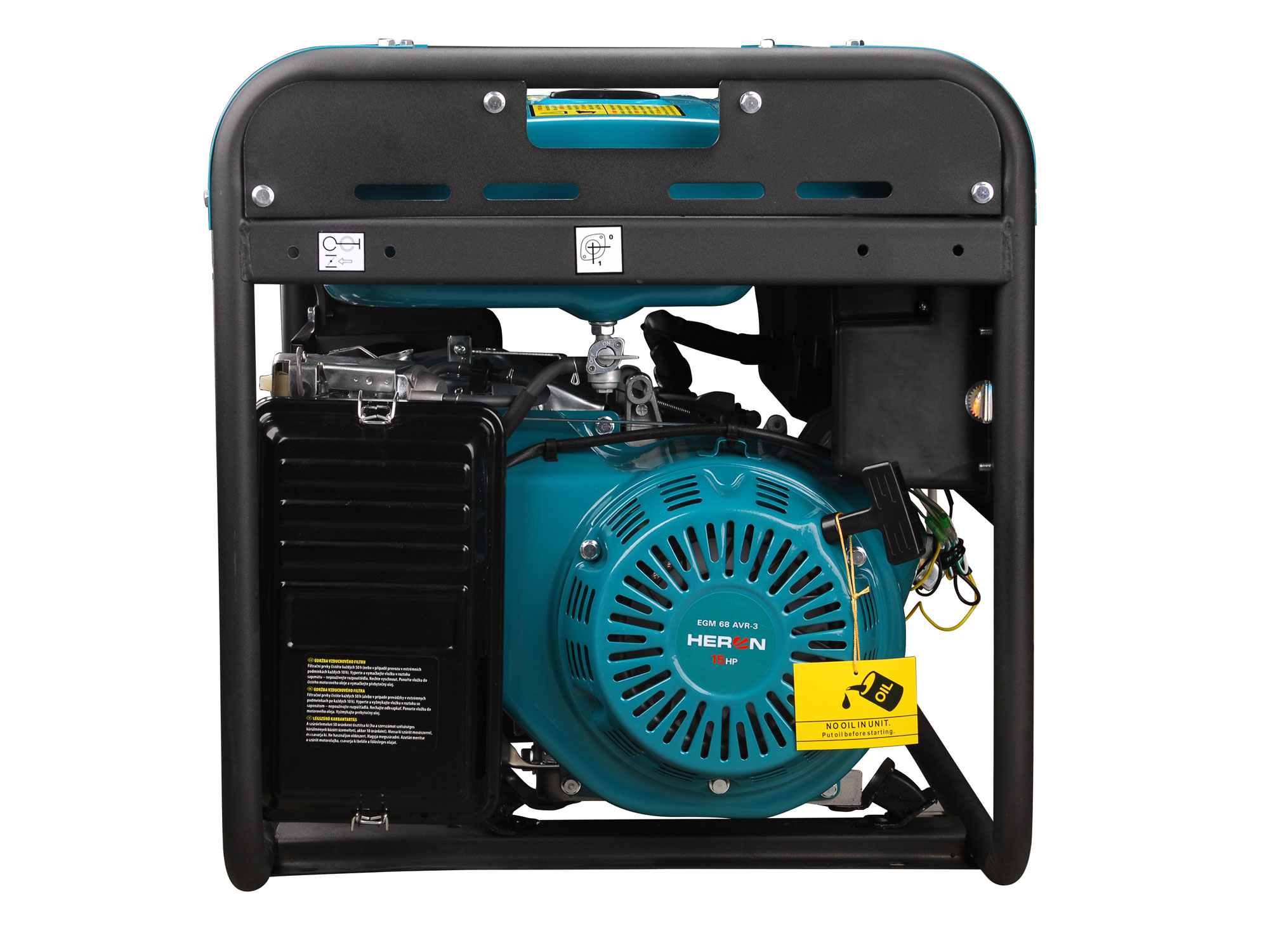 elektrocentrála benzínová 15HP/6,8kW (400V) 5,5kW (230V)