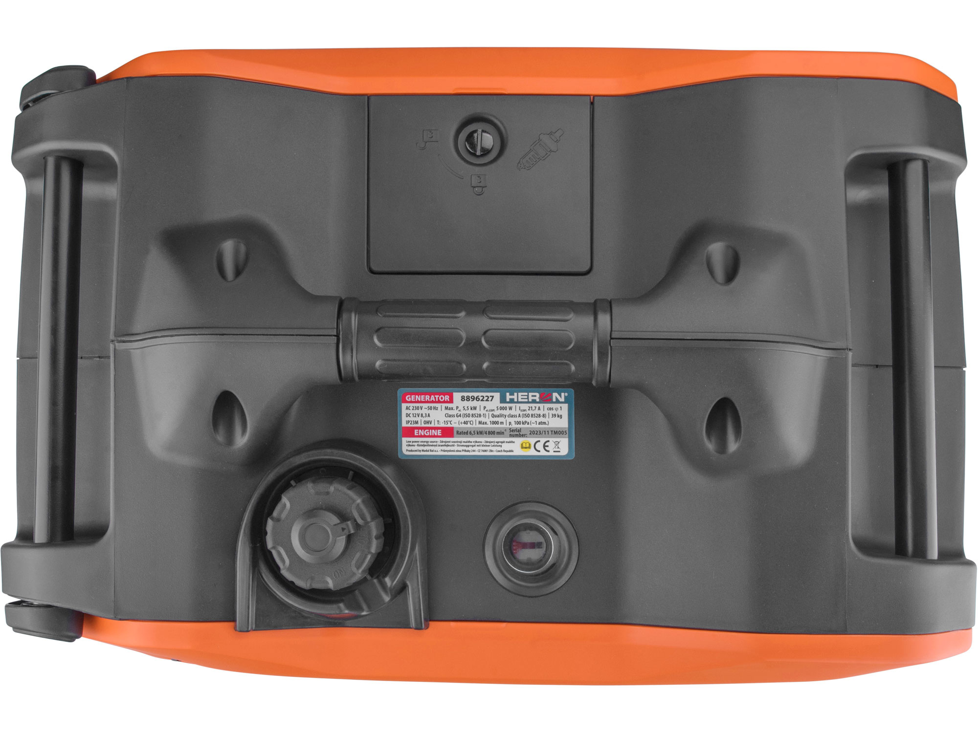 elektrocentrála digitální invertorová, 5,5kW, elektrický start, podvozek