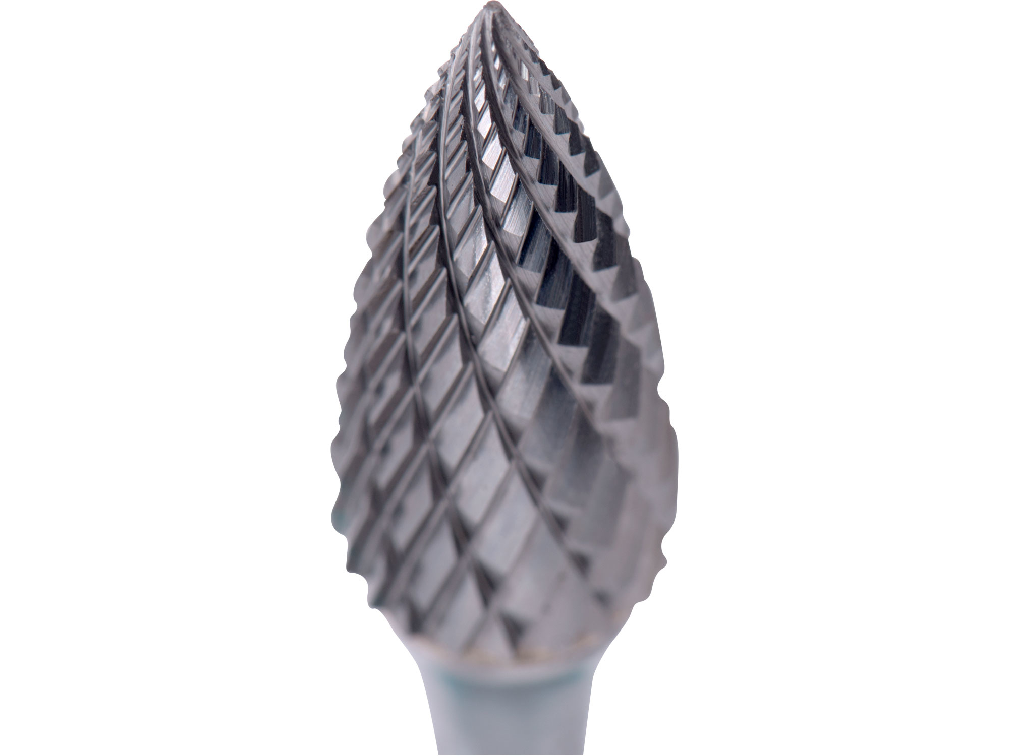 fréza karbidová, ostrý oblouk, pr.12x25mm/stopka 6mm,sek střední (double-cut)