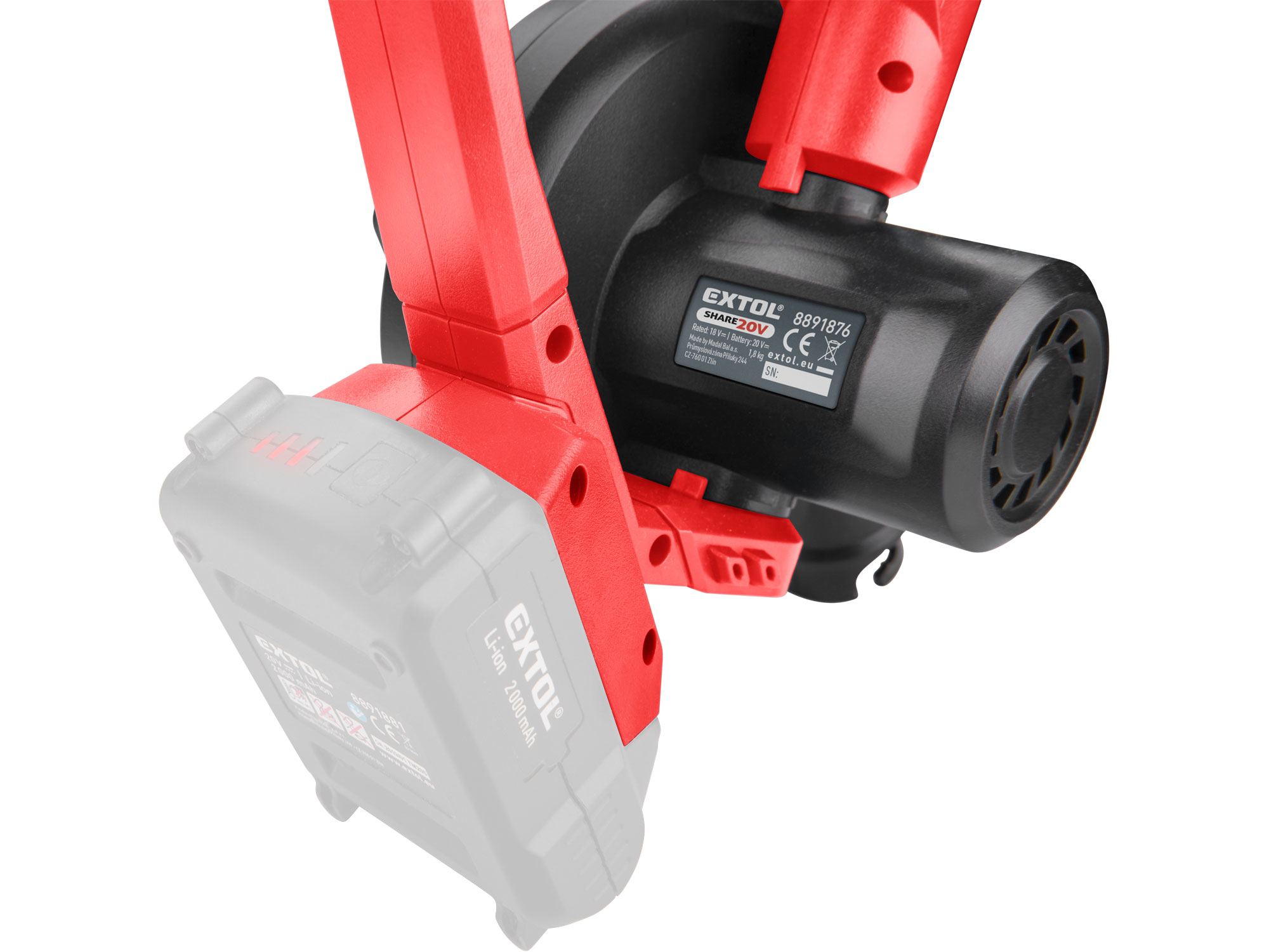 fukar/vysavač 2v1 aku SHARE20V, 20V Li-ion, bez baterie a nabíječky