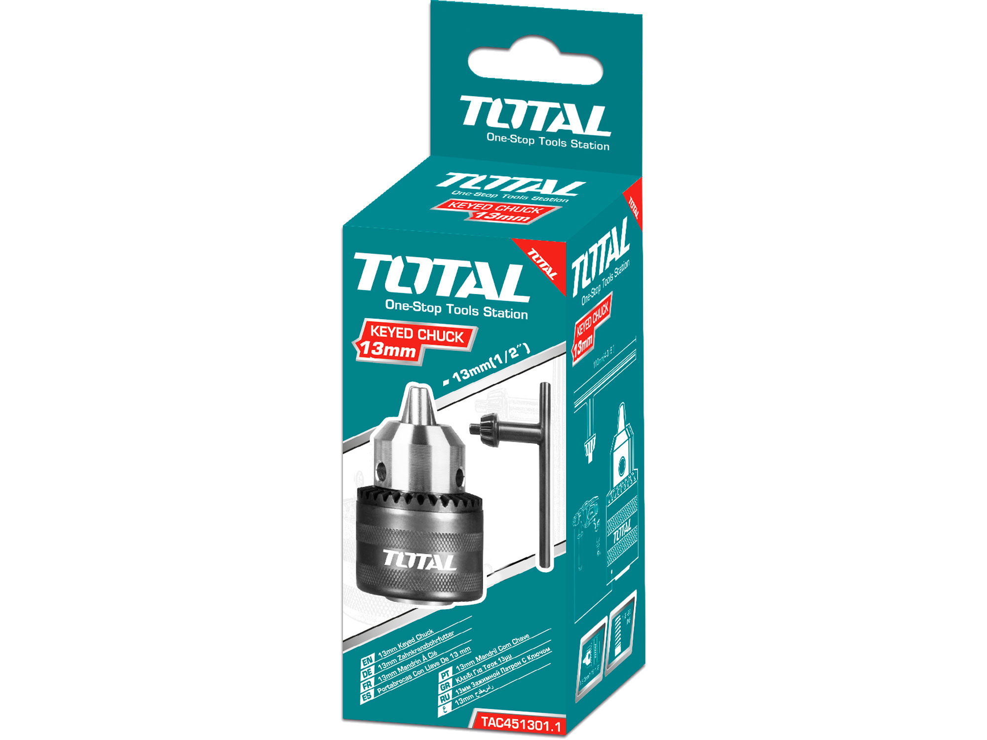 hlava na vrtačku s redukcí, industrial, průměr vrtáku: 1,5-13mm