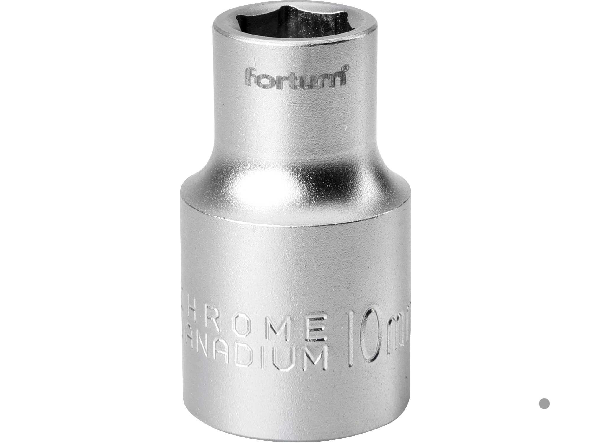 hlavice nástrčná, 1/2", 10mm, L 38mm, FORTUM 4700410