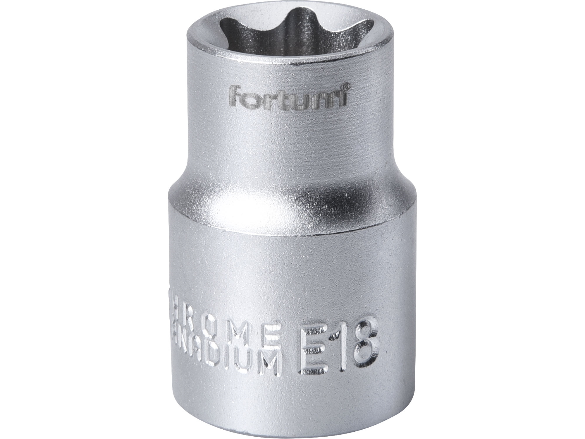 hlavice nástrčná vnitřní TORX, 1/2", E 18, L 38mm, FORTUM 4700703