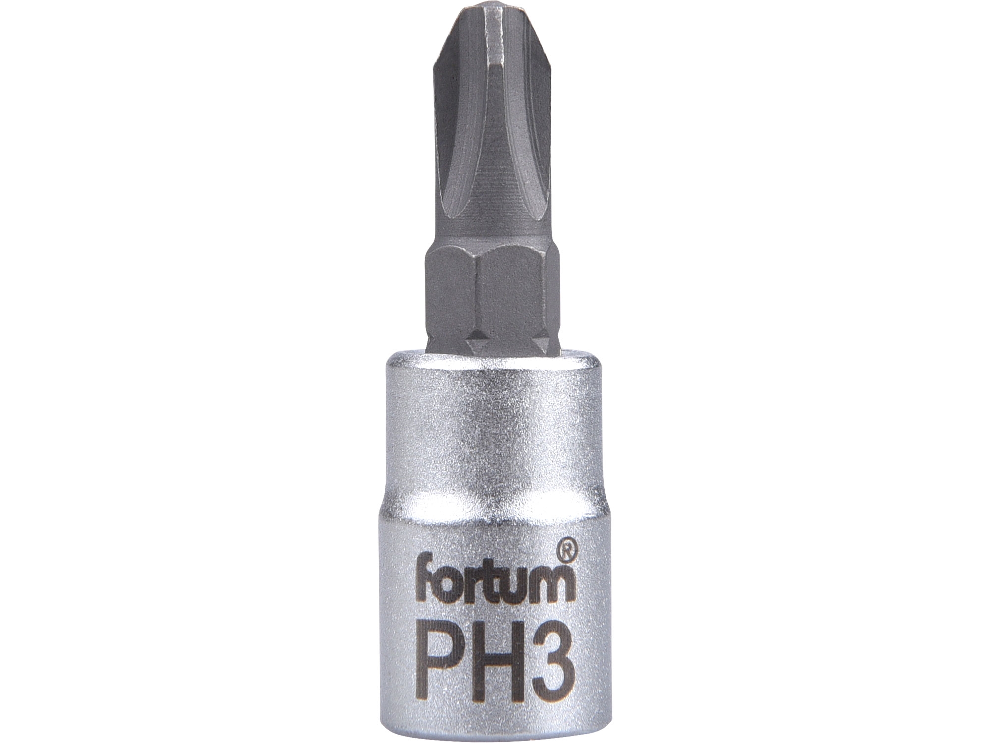 hlavice zástrčná šroubovák PH, 1/4", PH 3, L 37mm, FORTUM 4701813