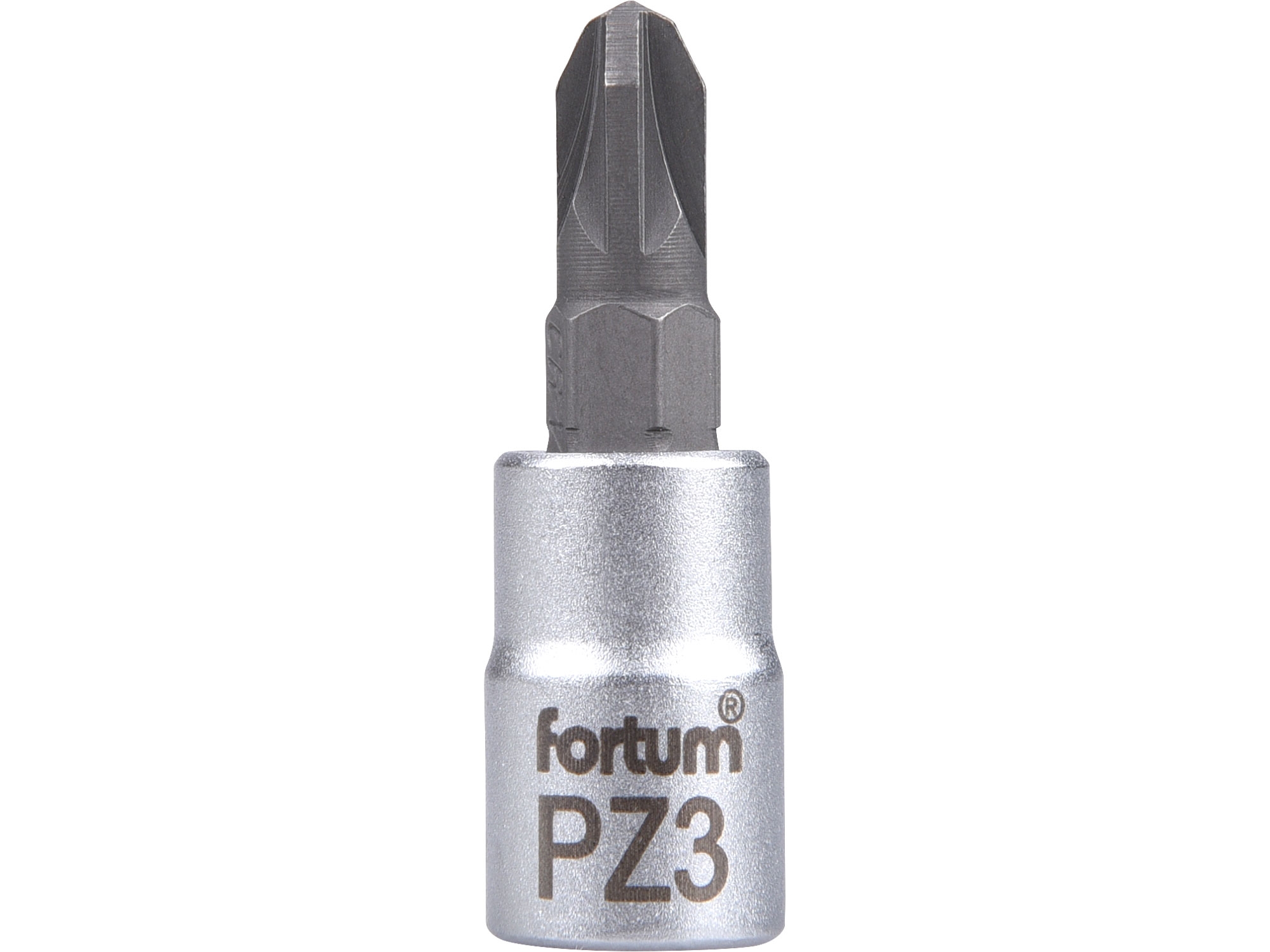 hlavice zástrčná šroubovák PZ, 1/4", PZ 3, L 37mm, FORTUM 4701823
