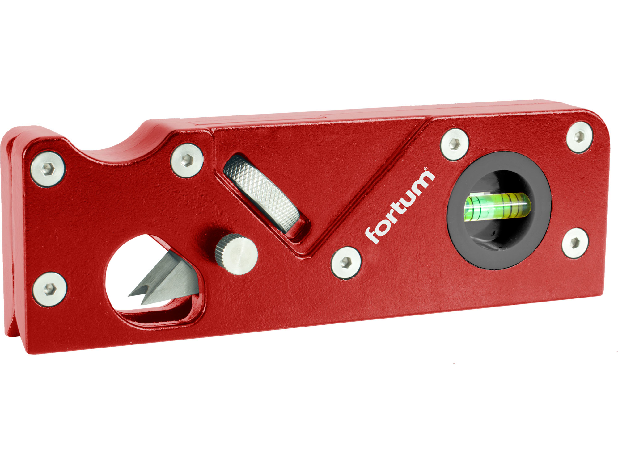 hoblík na srážení hran nastavitelný, 2nožové profily (45° - R3mm/1/8") - FORTUM