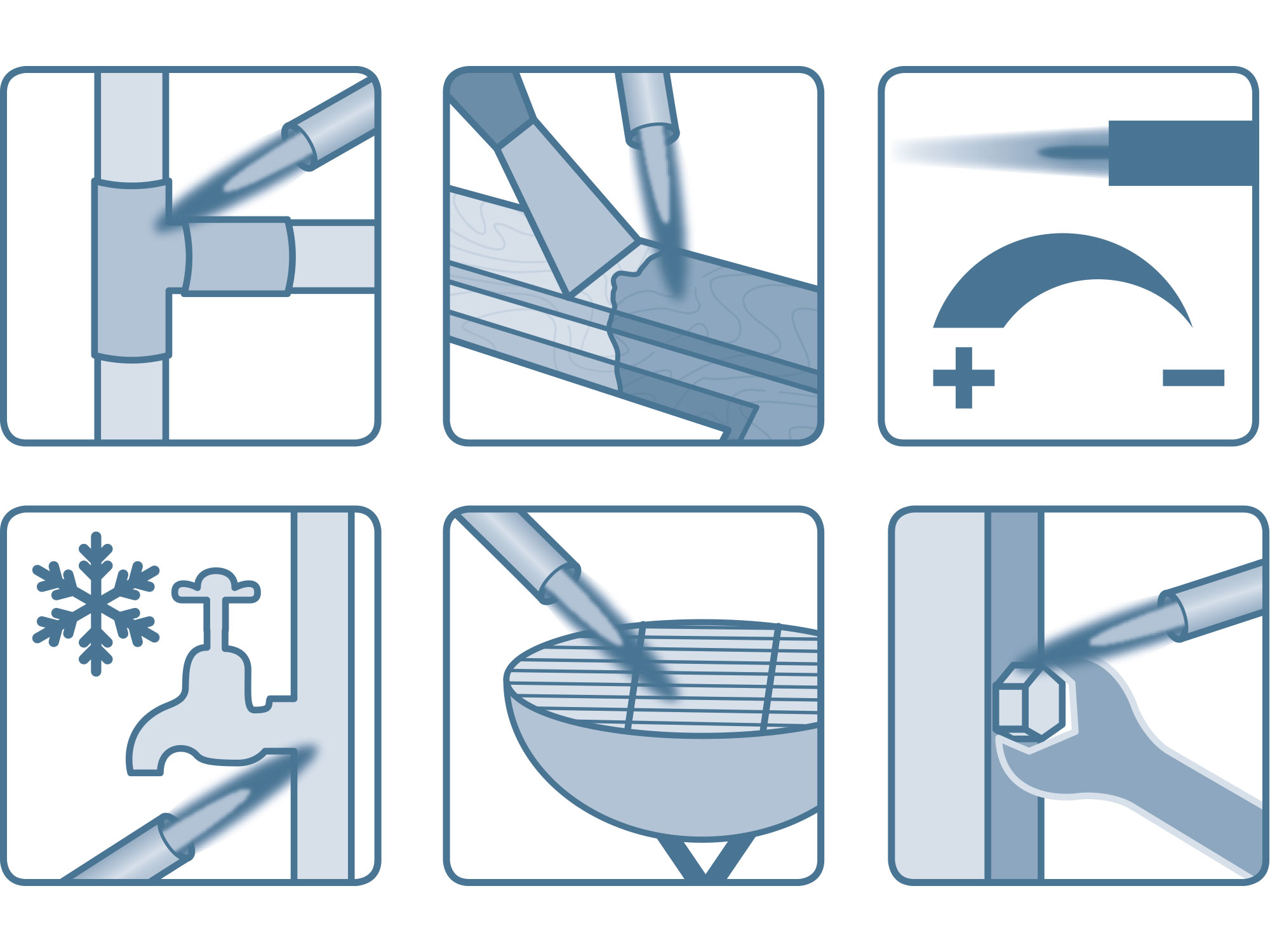 hořák MINI s piezo zapalovačem a předehřevem plynu na kartuše s EU závitem 7/16"