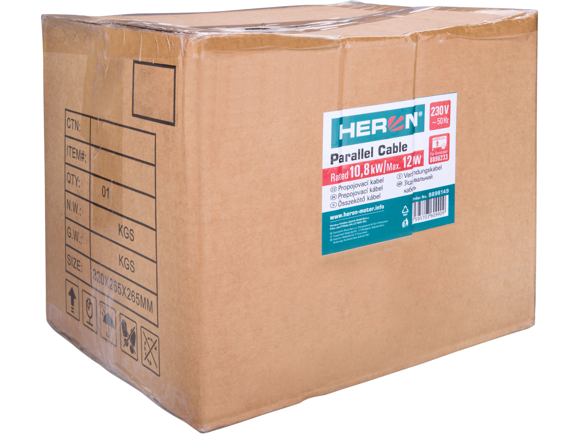 kabel propojovací, 12kW