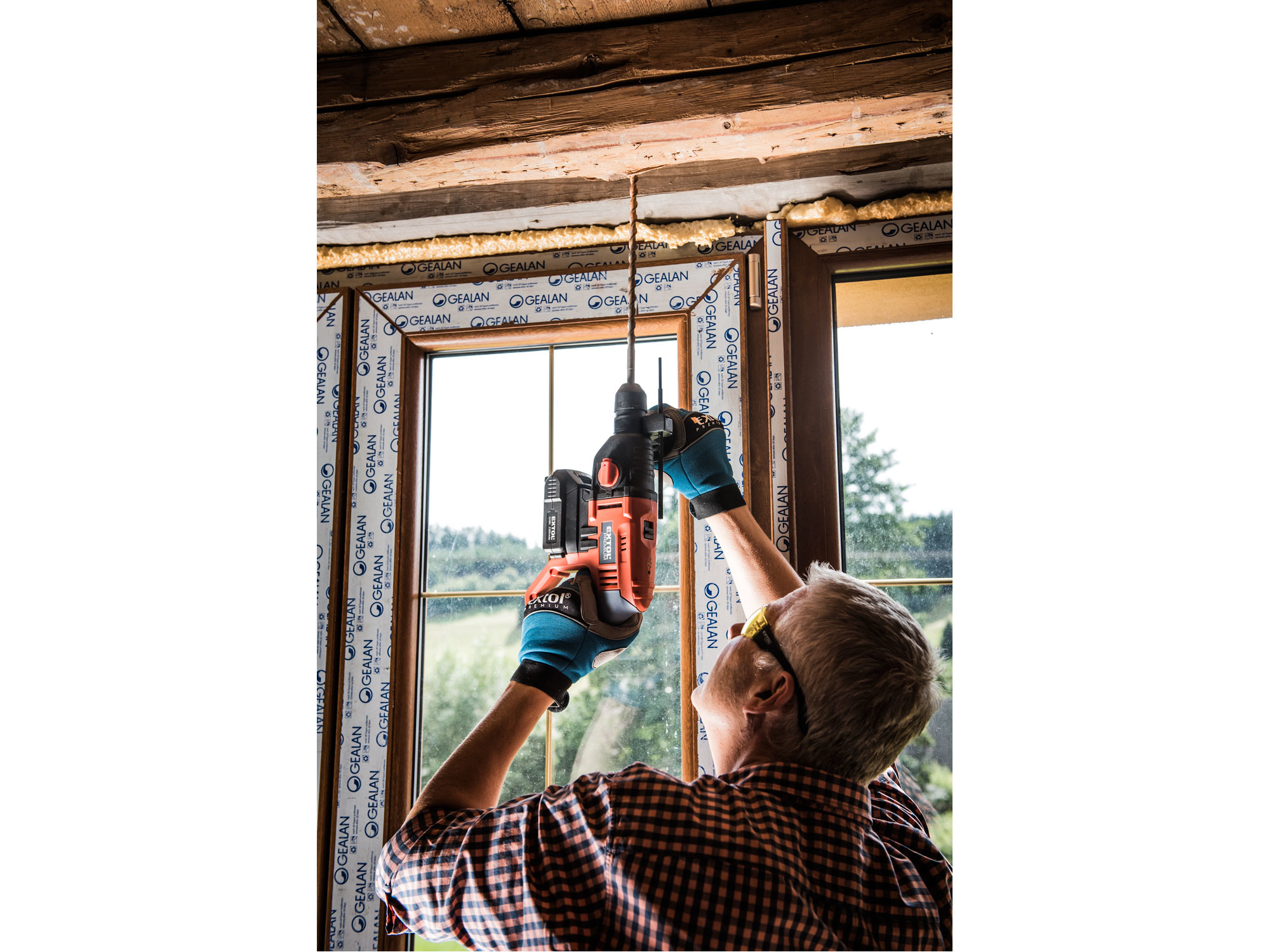 kladivo vrtací aku SHARE20V, 1,2J, SDS plus, 20V Li-ion, 2000mAh