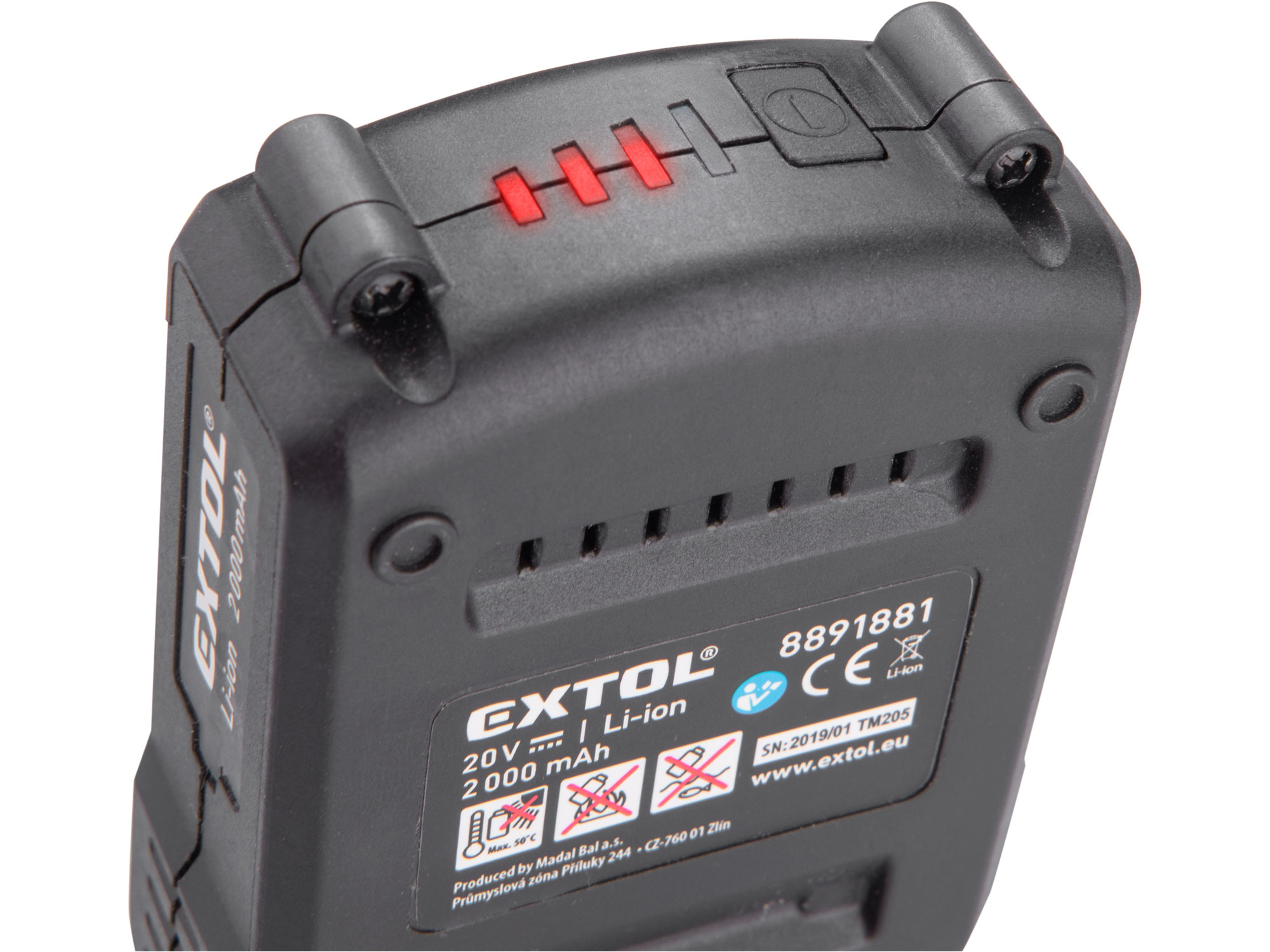 kladivo vrtací aku SHARE20V, 1,2J, SDS plus, 20V Li-ion, 2Ah