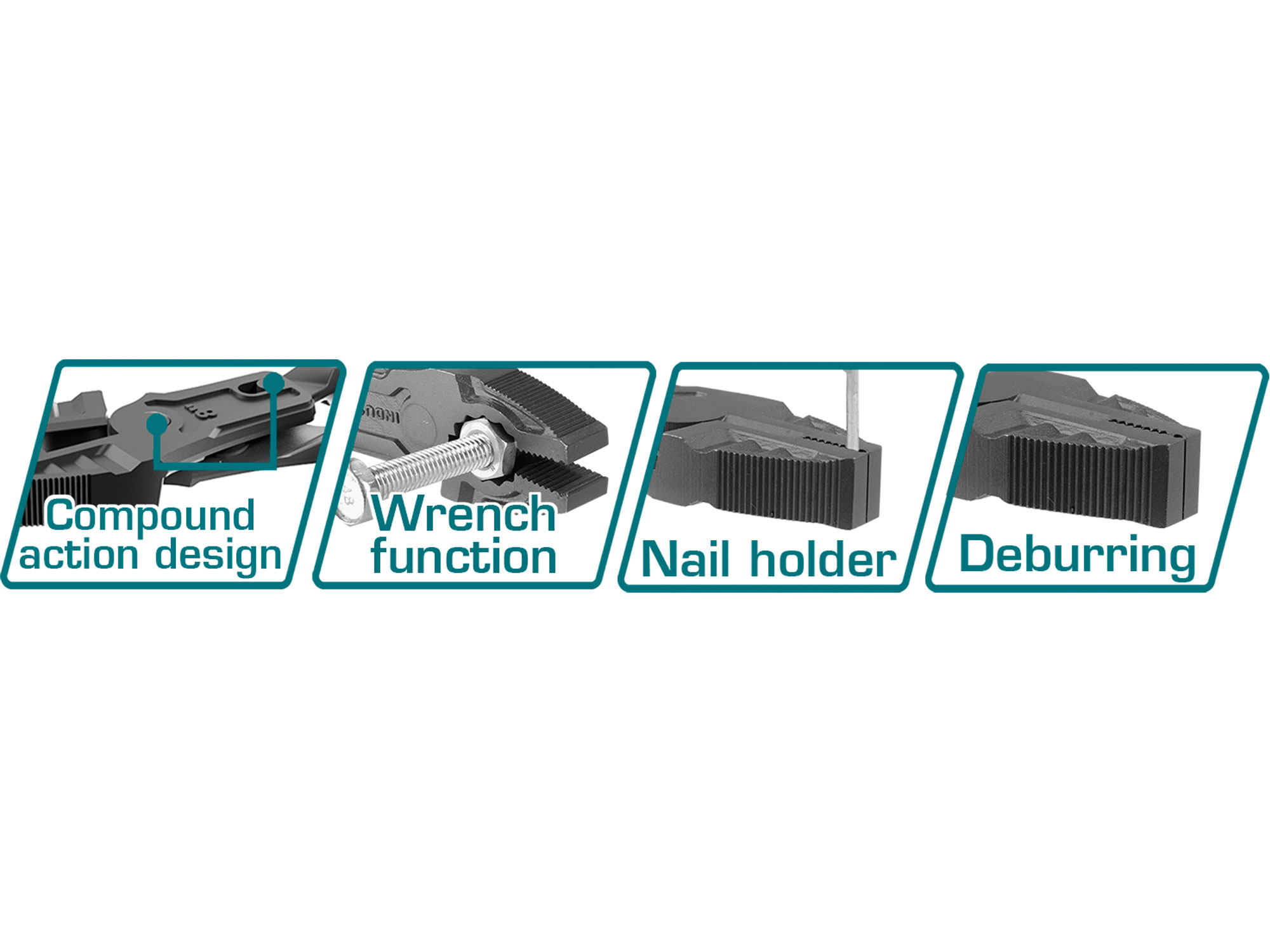 Kleště kombinované převodové, 200mm, industrial