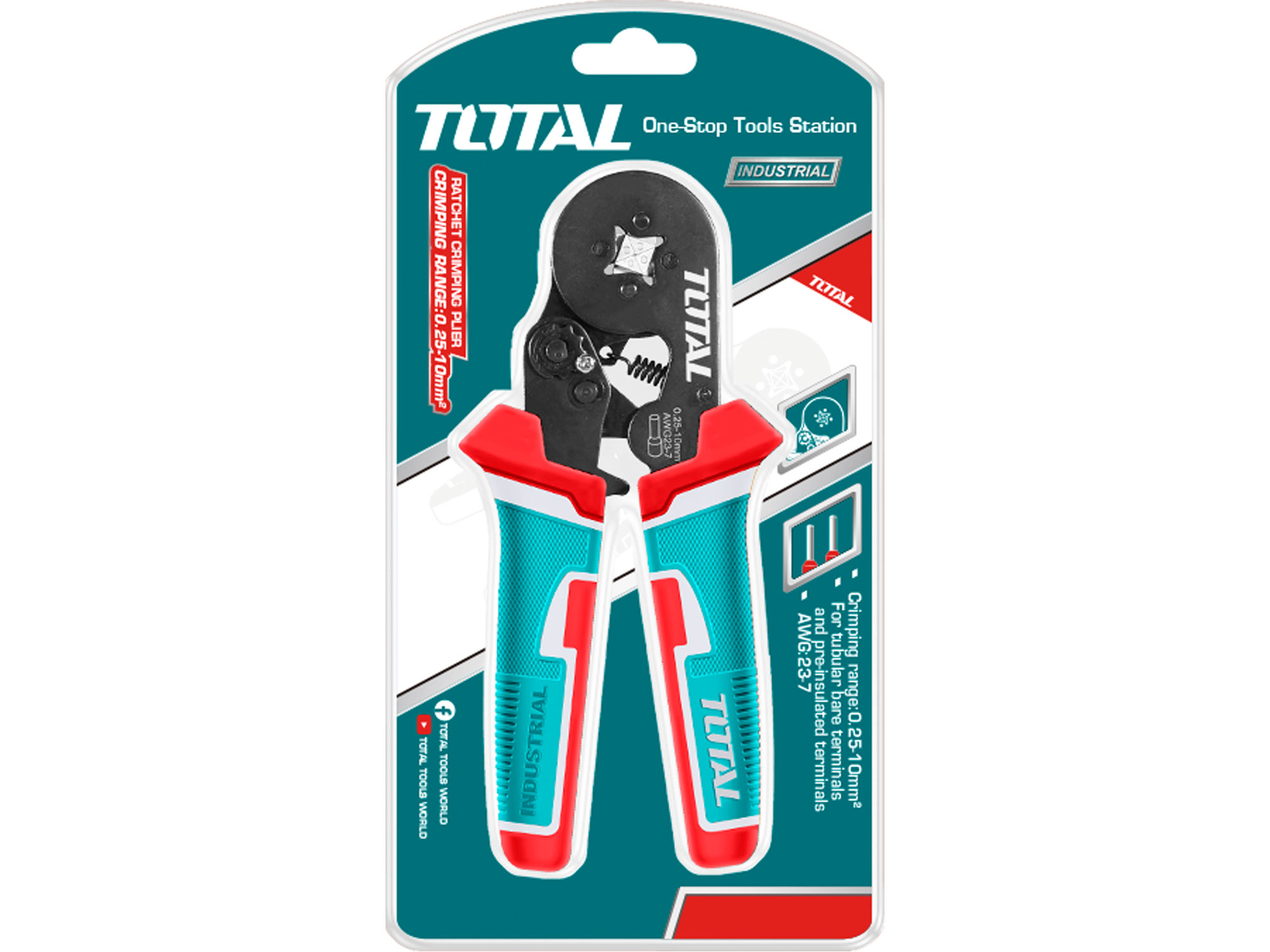 Kleště lisovací na dutinky, industrial, 160cm