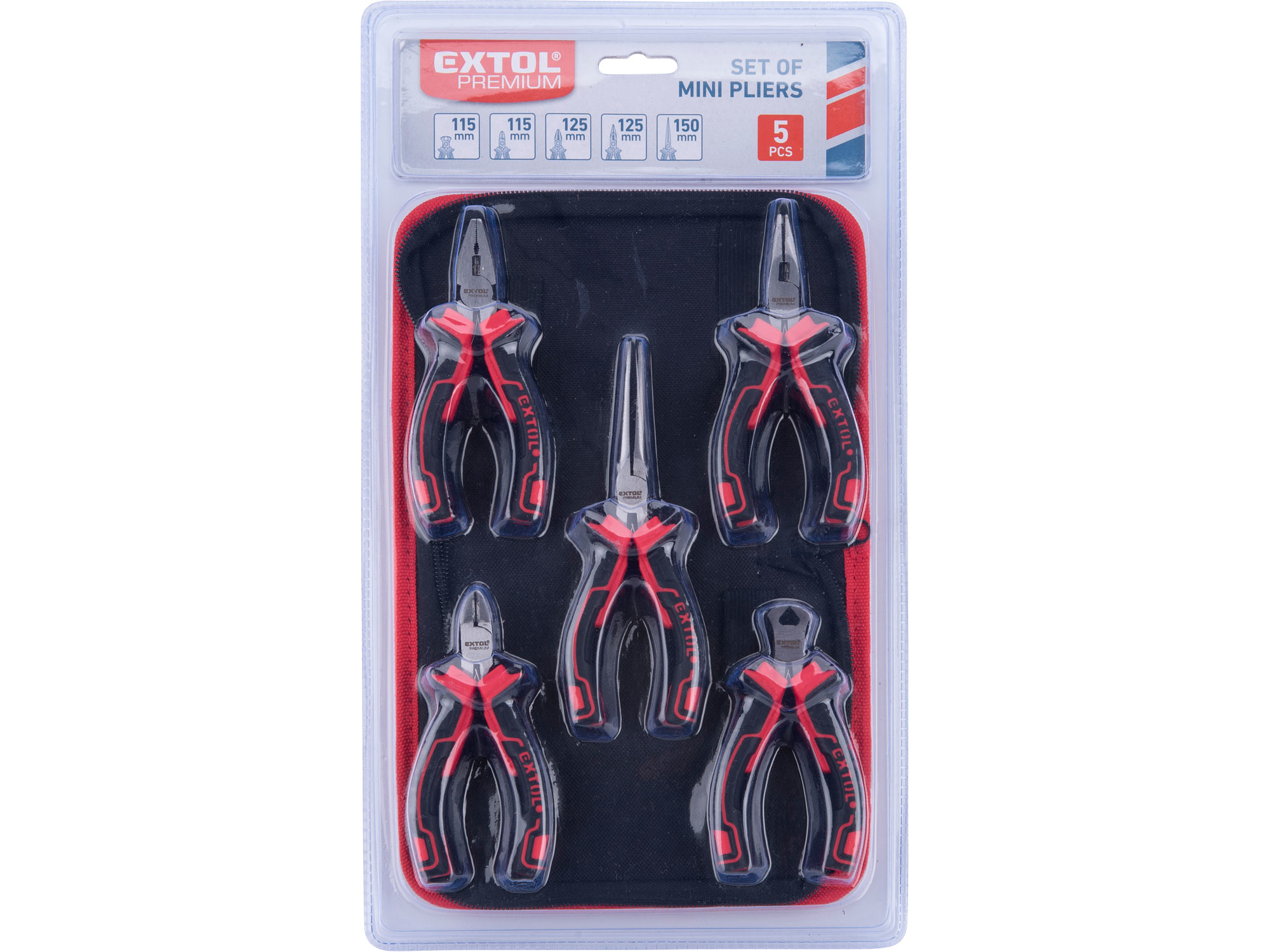 kleště mini, sada 5ks