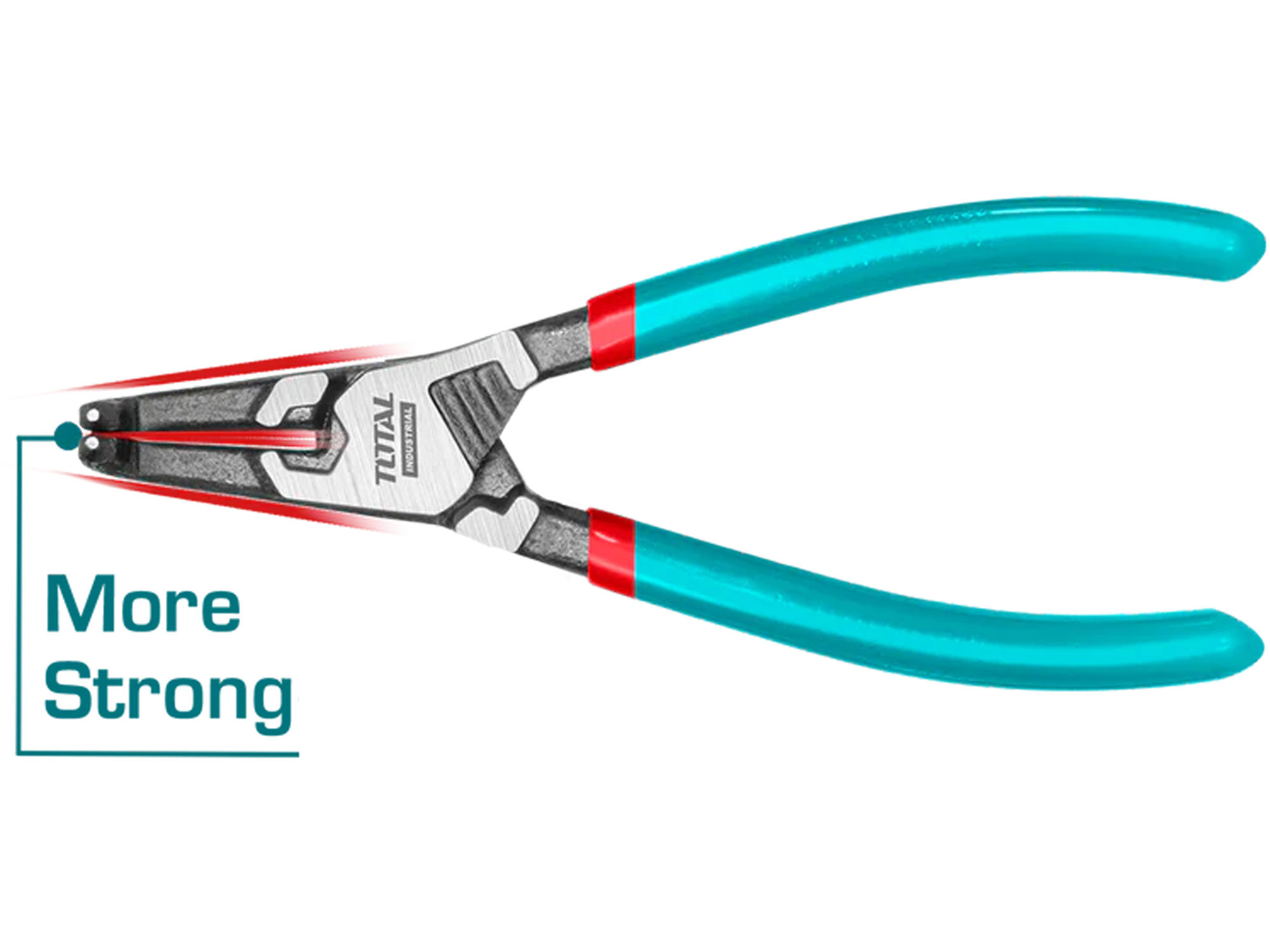 Kleště na pojistné kroužky zahnuté, 180mm, industrial