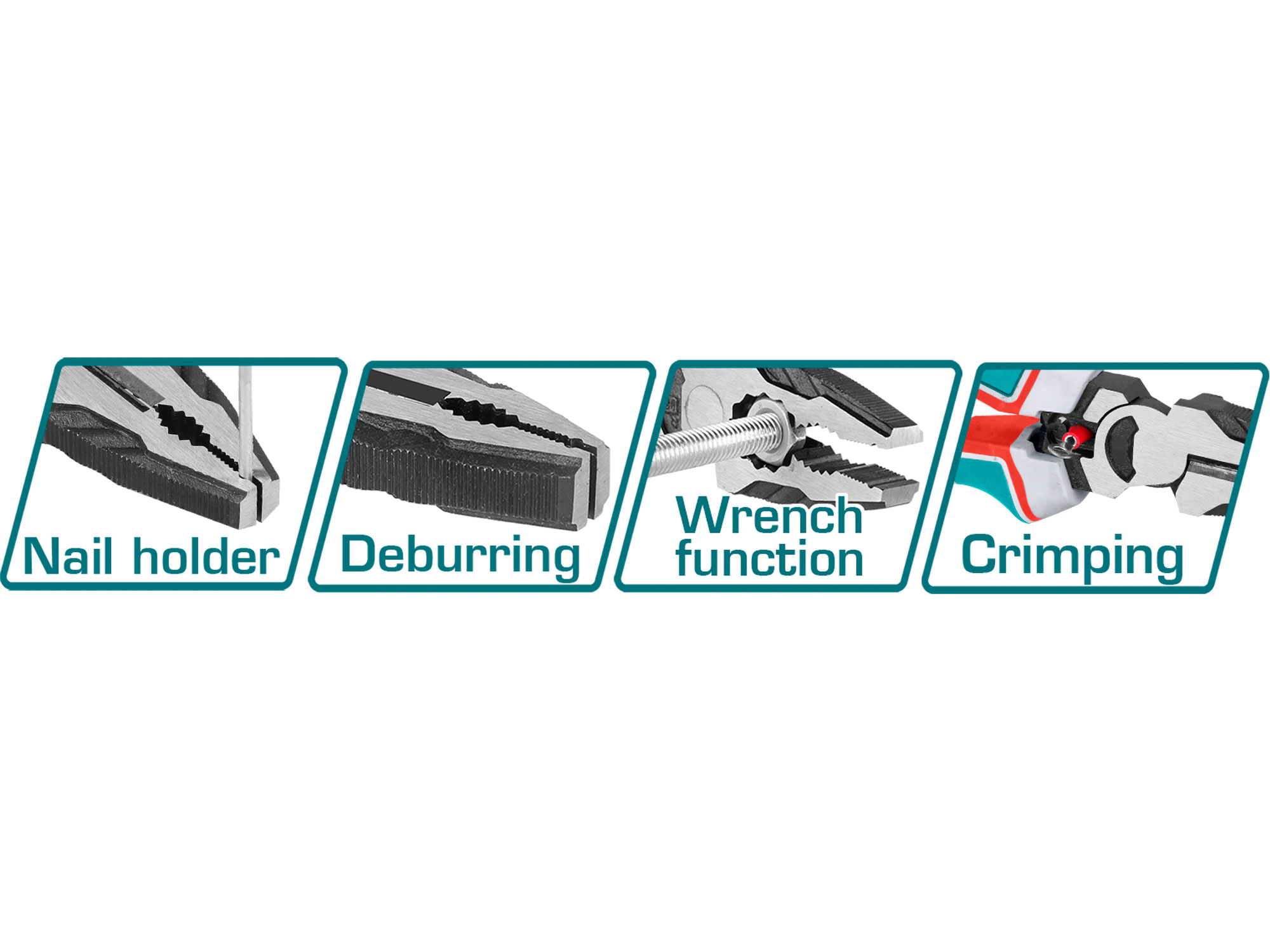 Kleště, sada 3ks, industrial, CrV