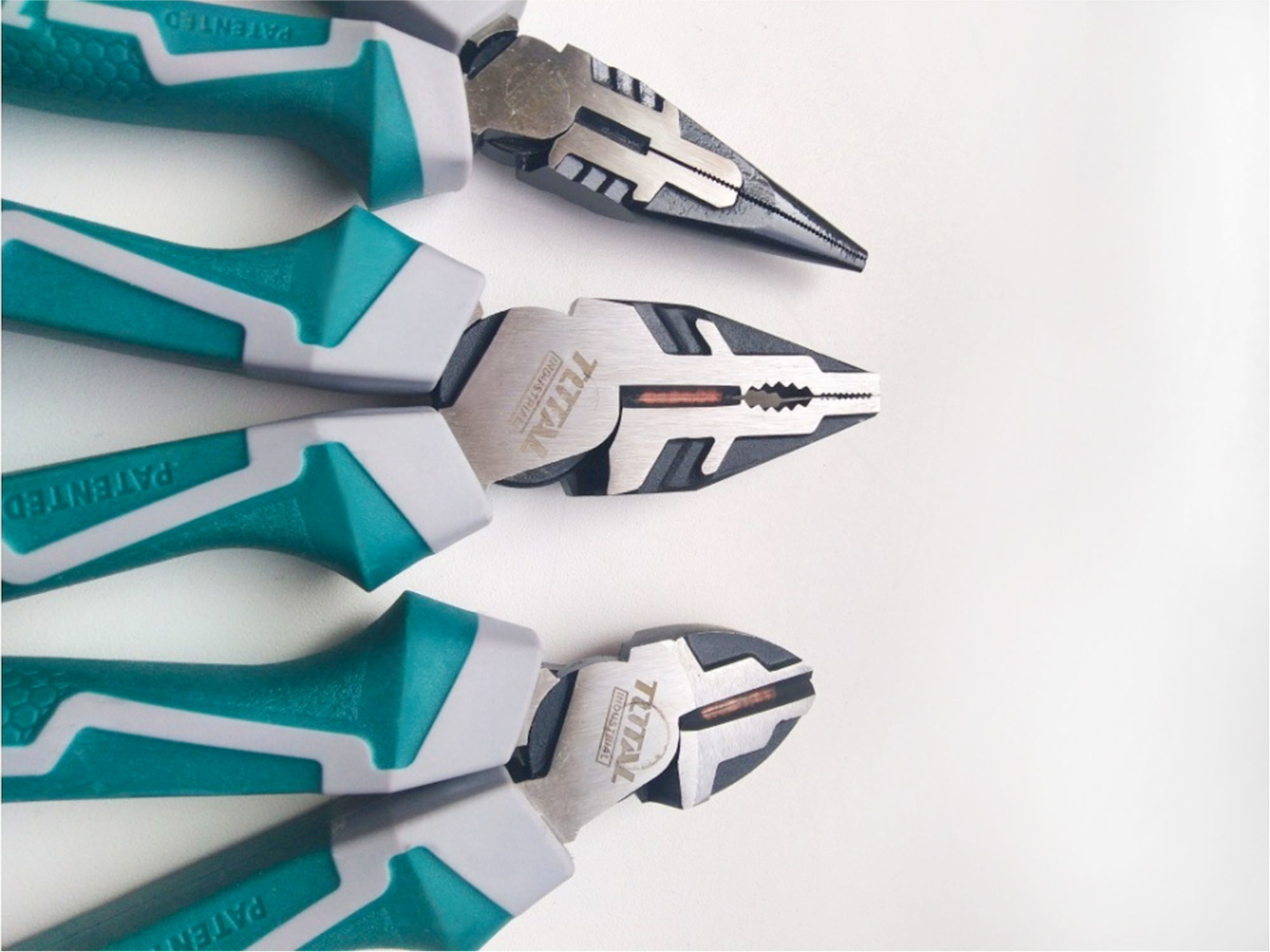 Kleště, sada 3ks, industrial, CrV