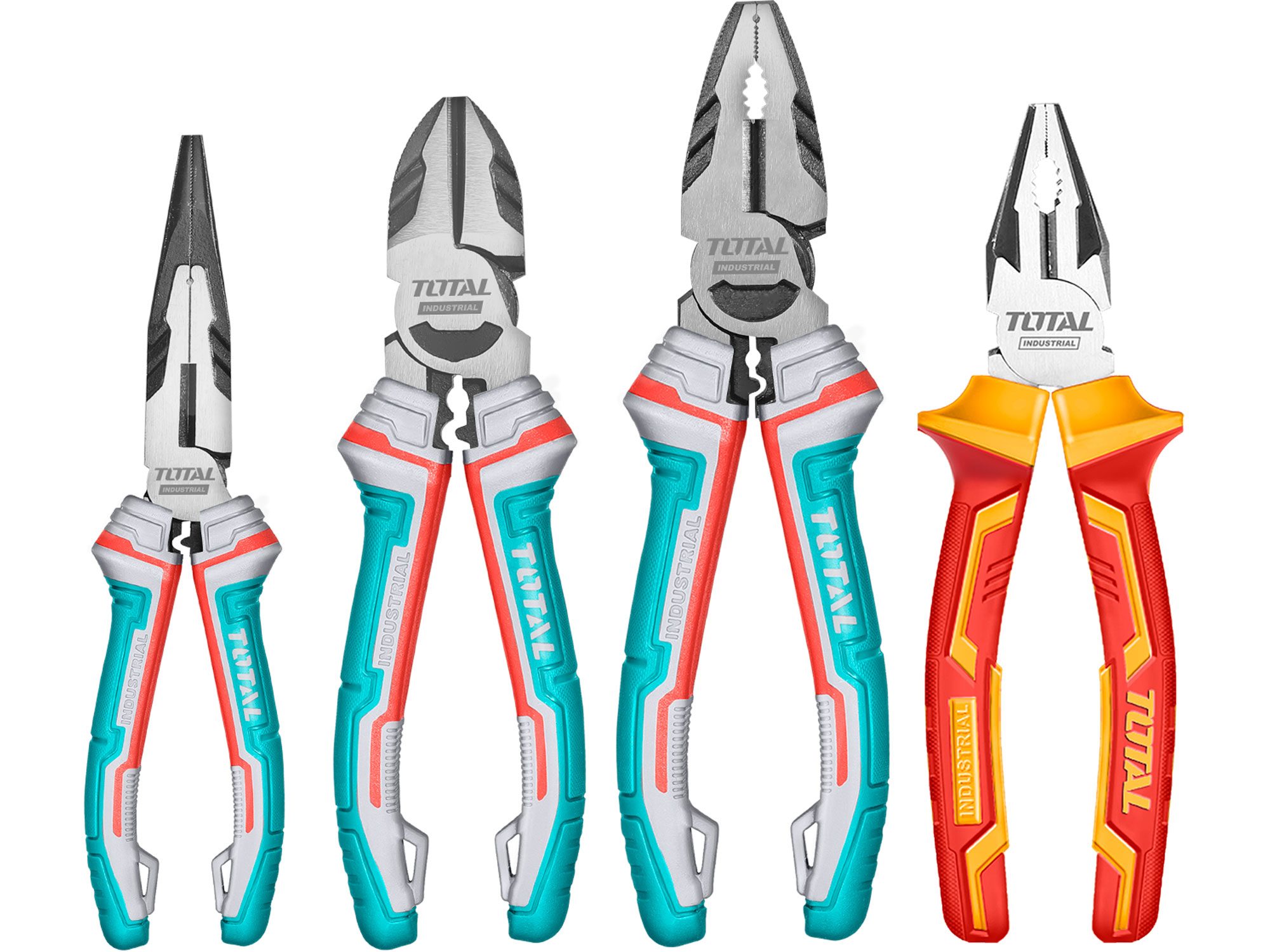 Kleště, sada 4ks, industrial, CrV