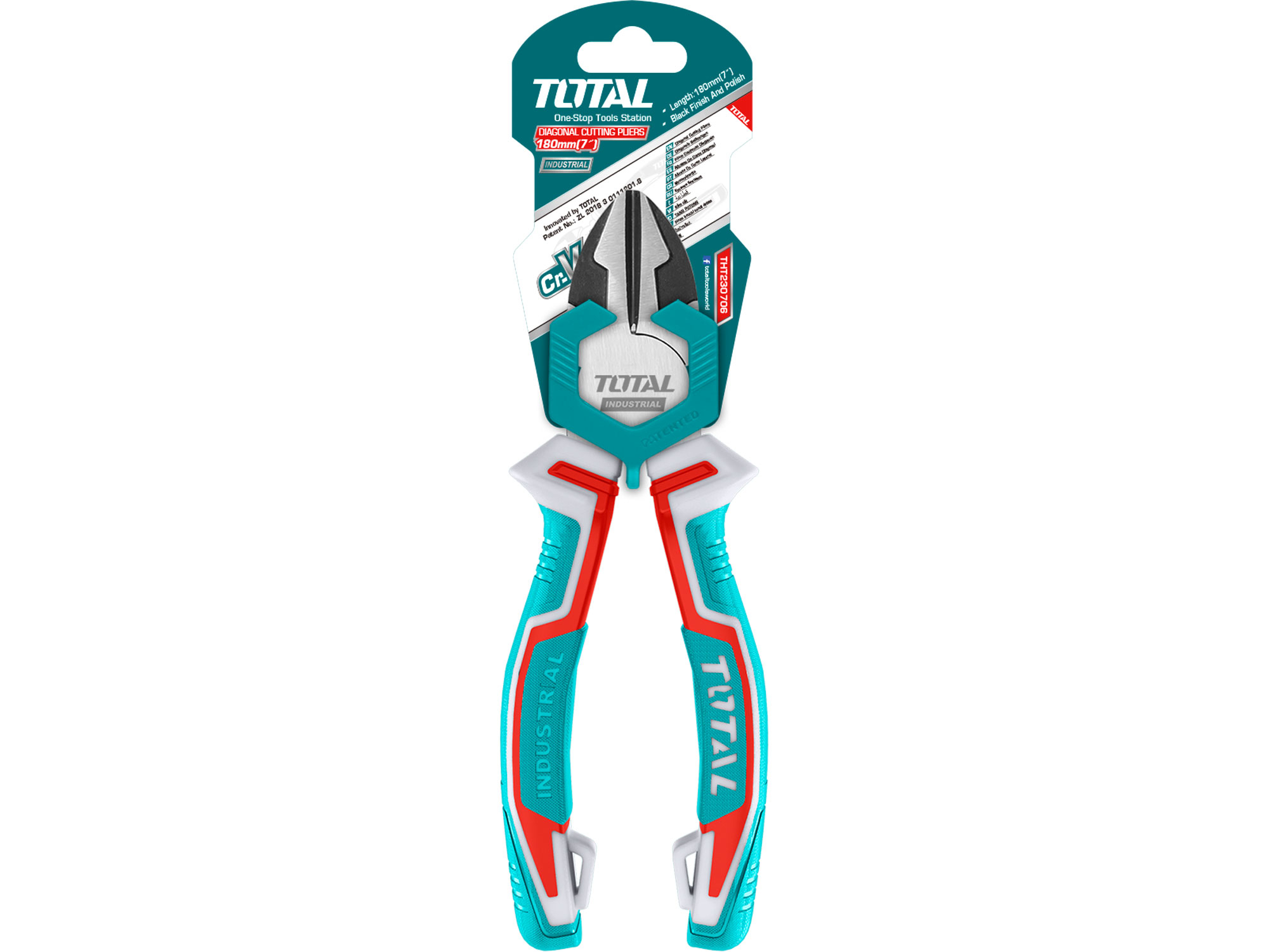 Kleště štípací boční, industrial, 180mm, CrV