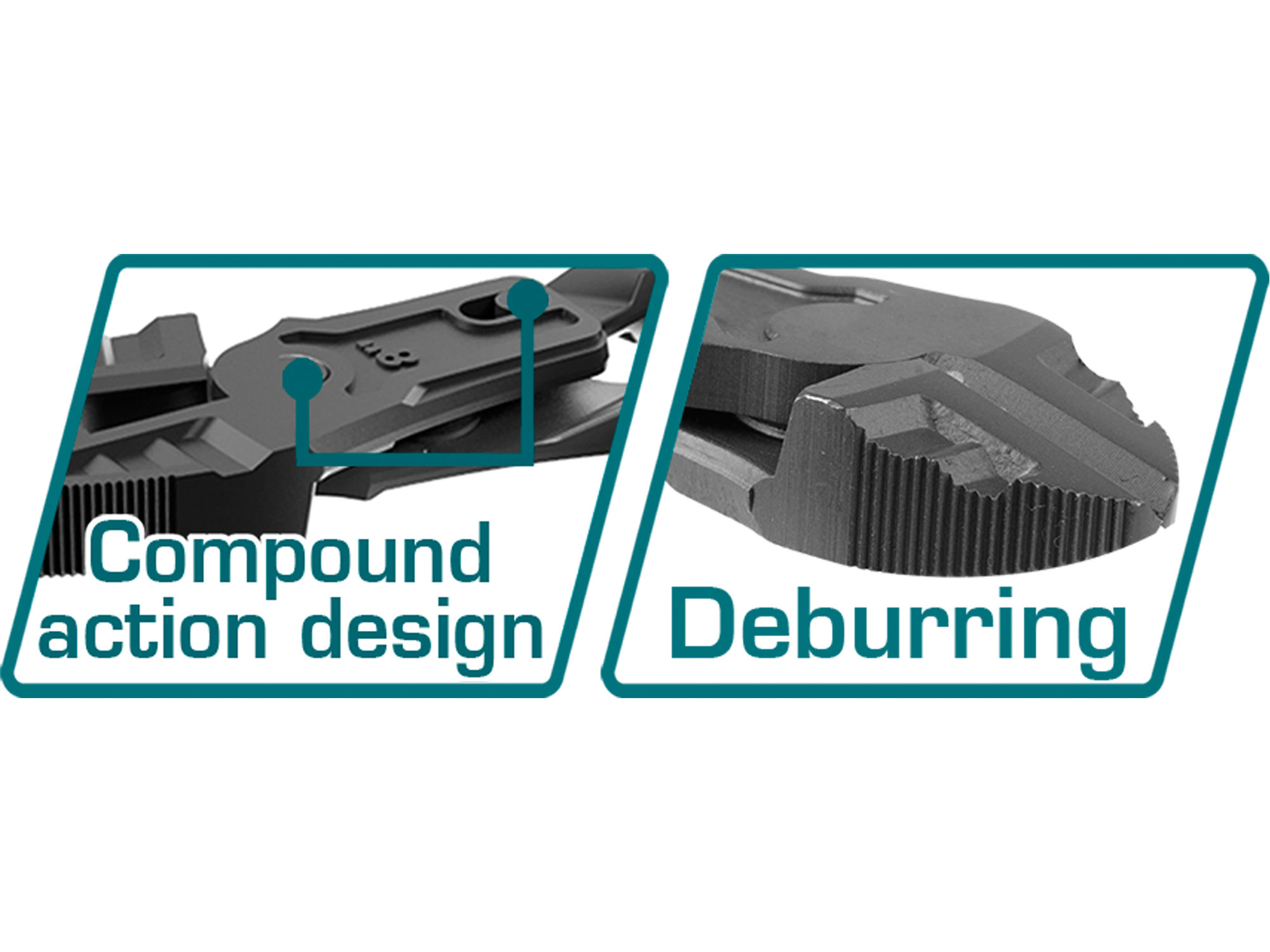 Kleště štípací boční převodové, 200mm, industrial