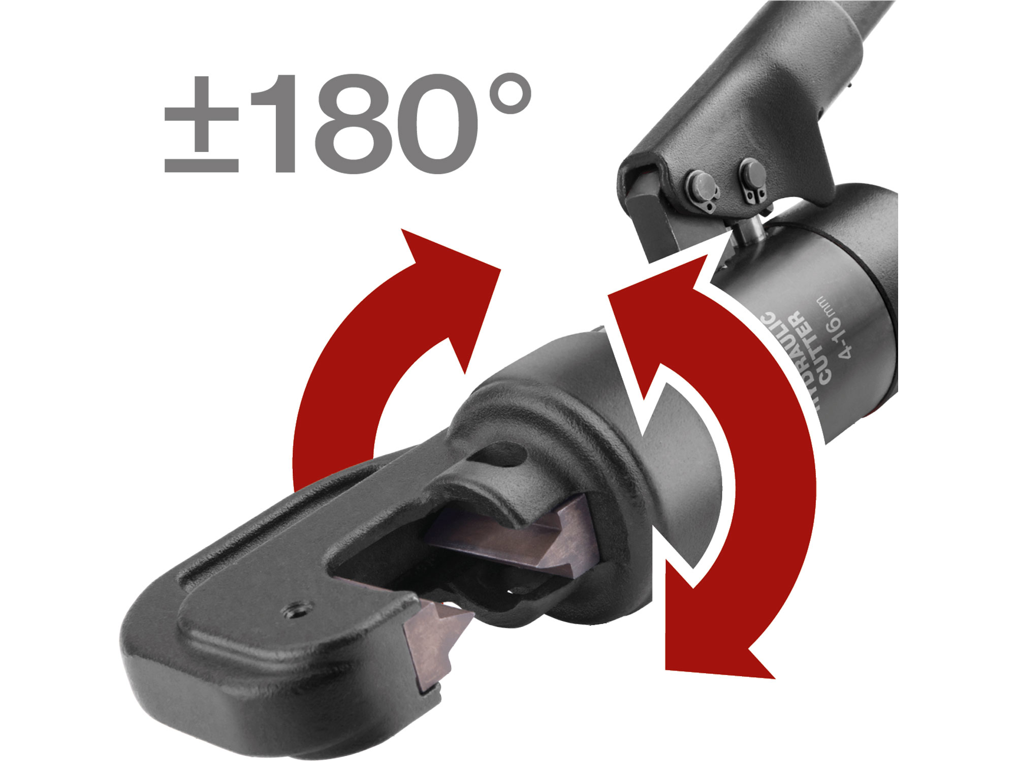 kleště štípací hydraulické pákové, rozsah střihu ⌀ 4-16mm, 430mm