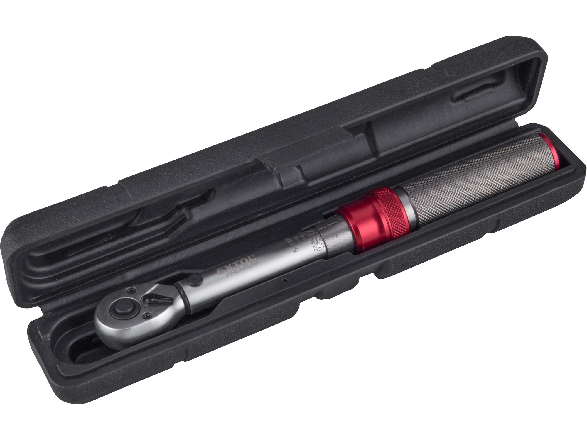 klíč momentový, 1/4", 5-25Nm, CrV