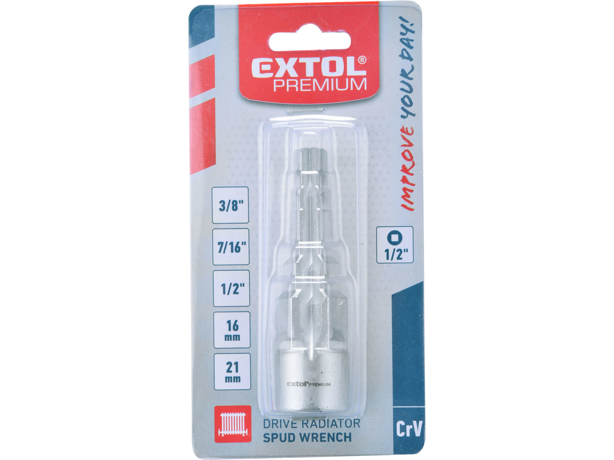 klíč na radiátory pětistupňový, 1/2"vnitřní čtyřhran