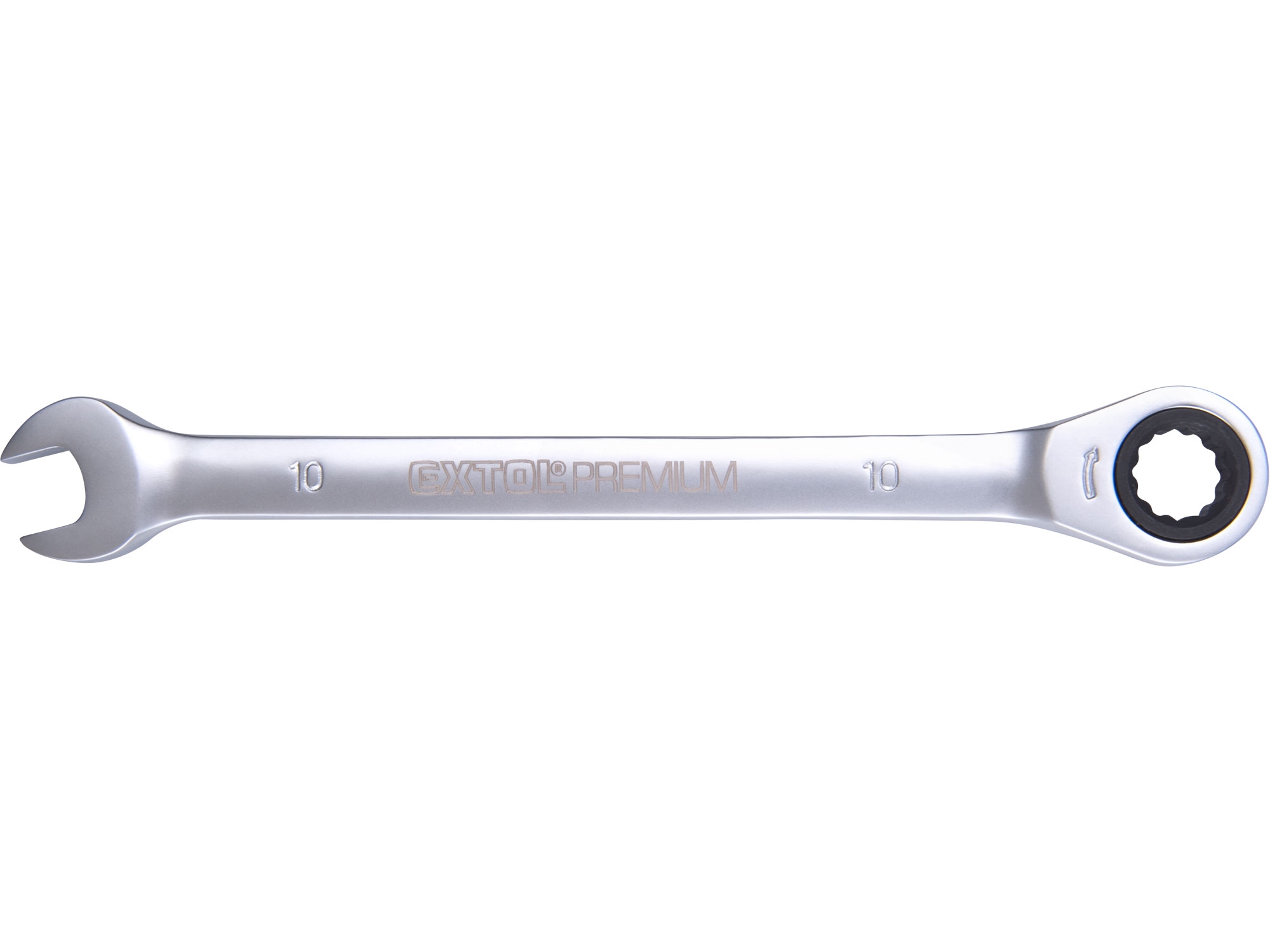 ráčnový klíč očko/plochý 10mm CrV, ráčna 45 zu