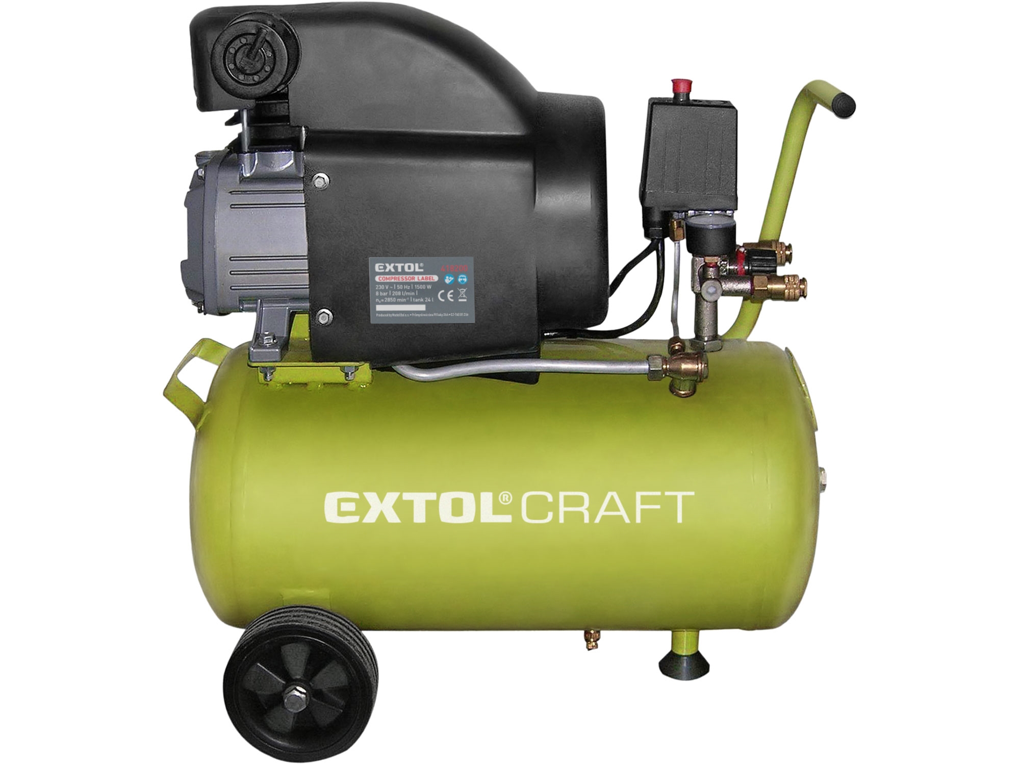 kompresor olejový, 1500W, 24l - EXTOL CRAFT