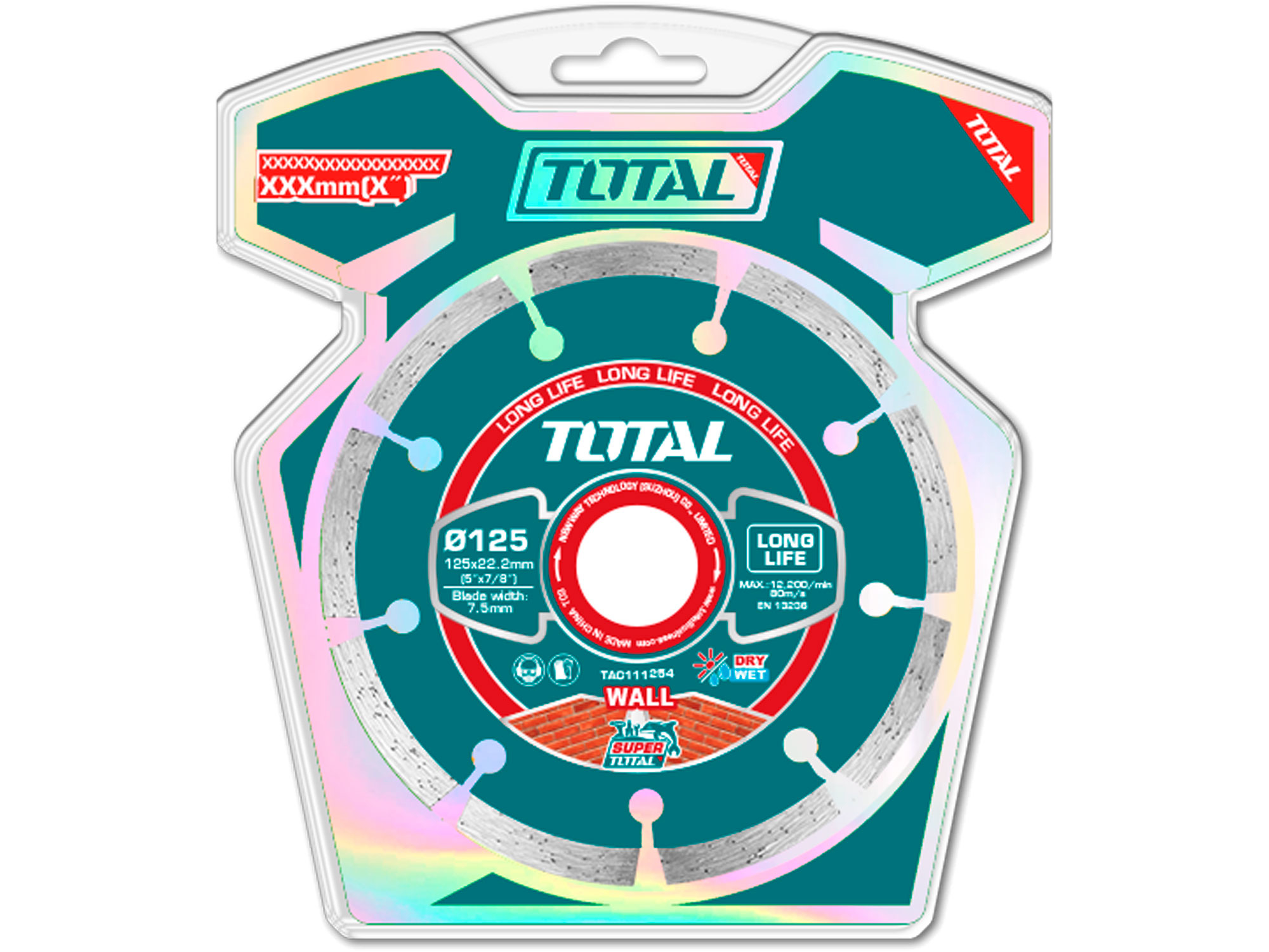 Kotouč diamantový řezný segmentový, Fast cut, suché i mokré řezání, 125mm, industrial