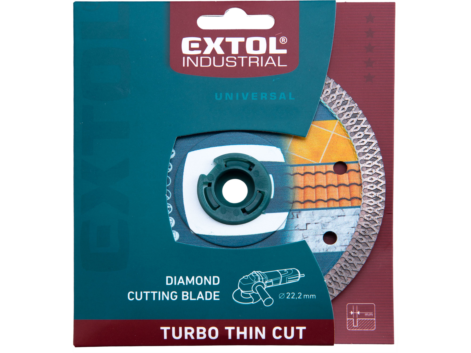 kotouč diamantový řezný, turbo Thin Cut, suché i mokré řezání, O 230x22,2x2mm