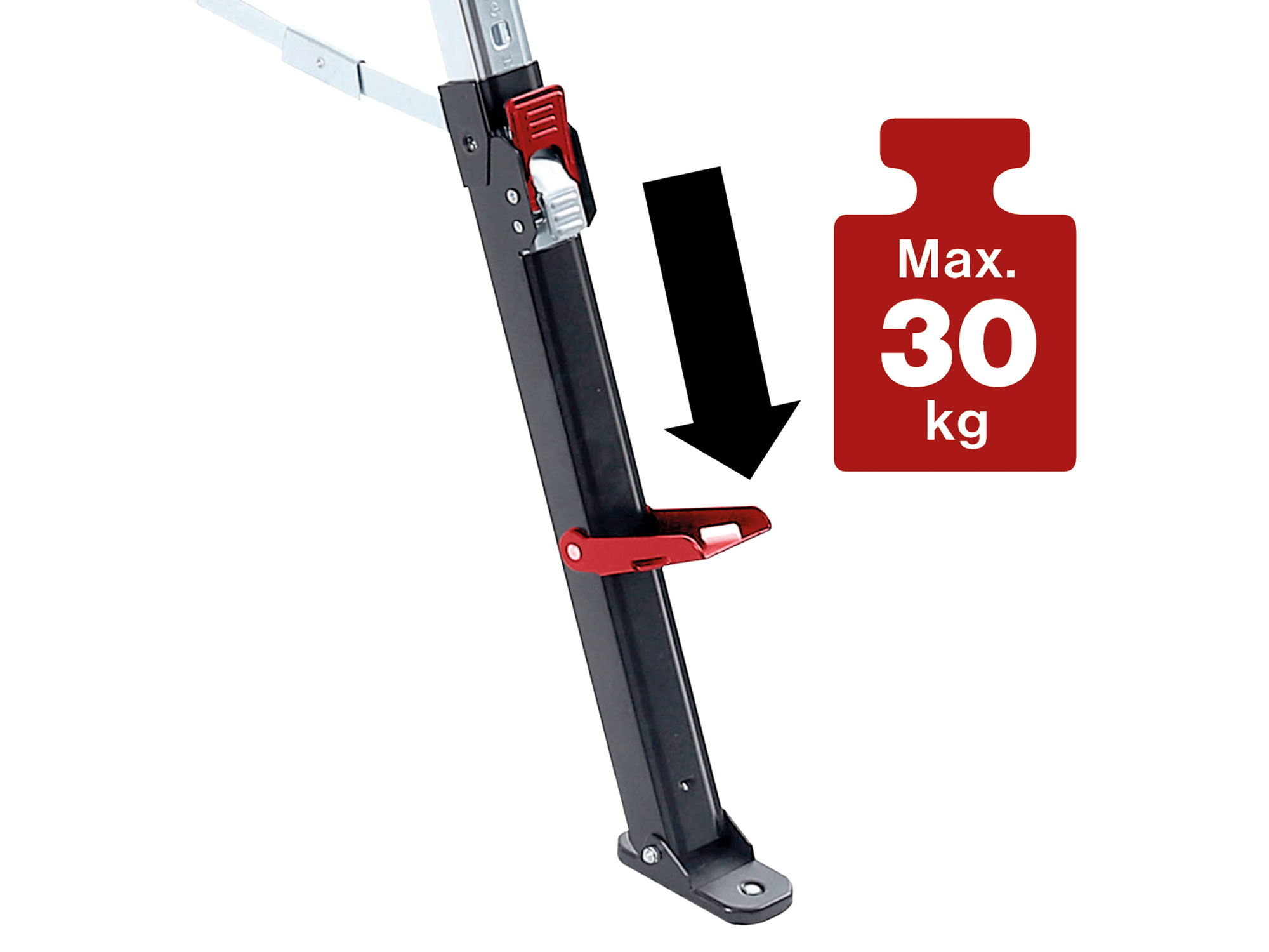 koza stavební skládací 1kus, nosnost 590kg, výška 61,5-82cm