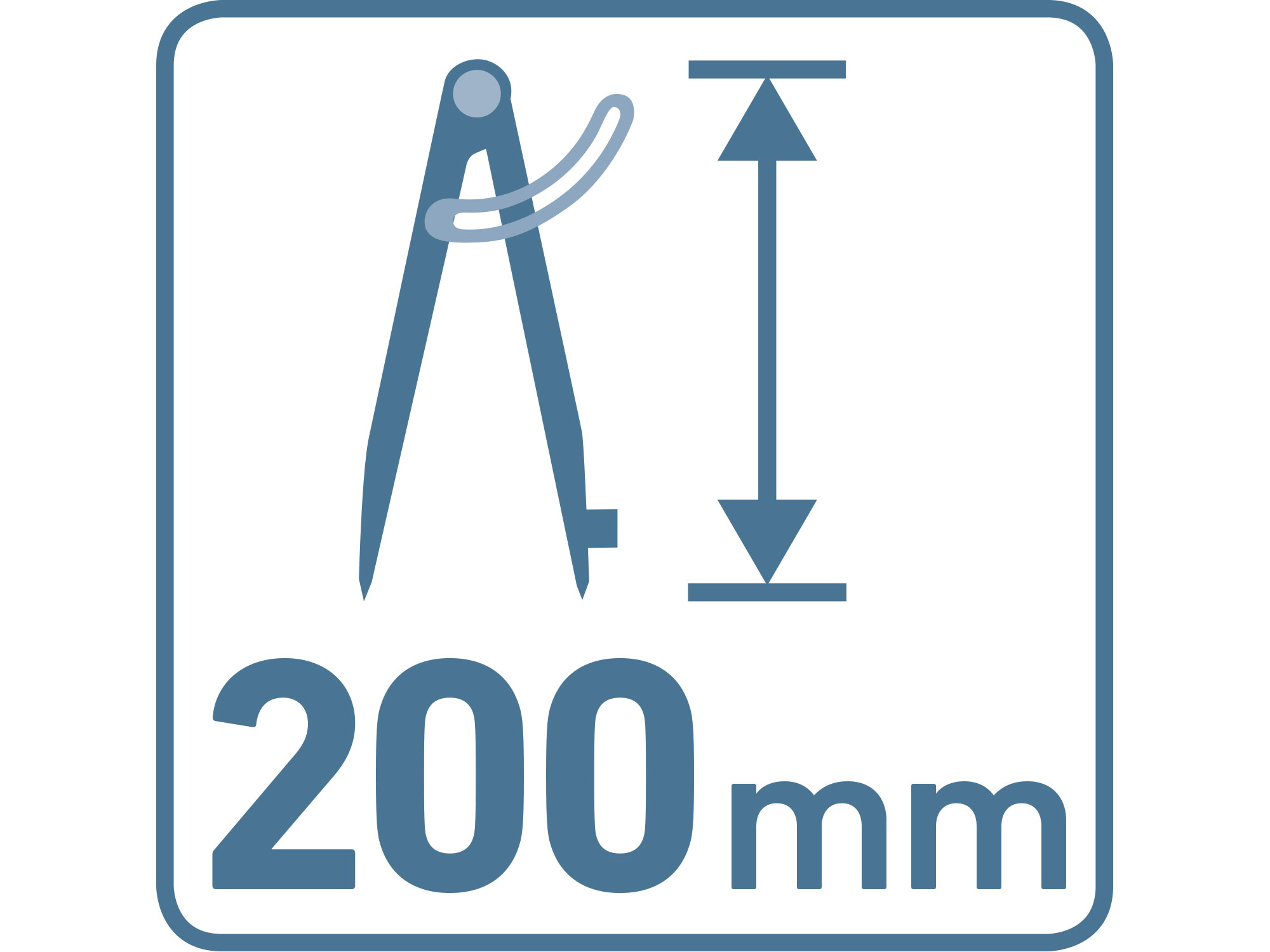 kružidlo rýsovací/hrotové, rozsah 0-280mm