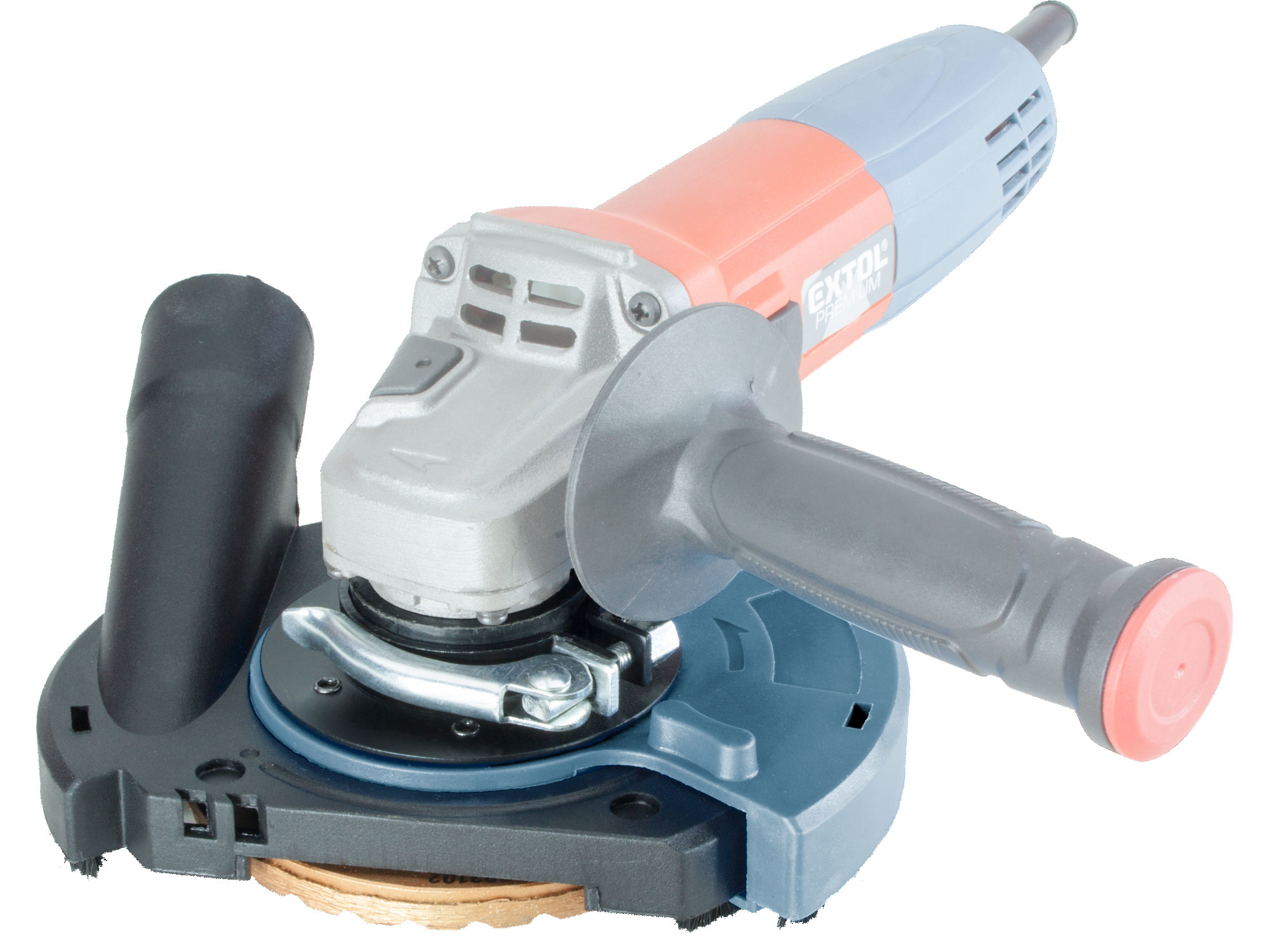 kryt odsávací pro broušení úhlovou bruskou, O125mm s kartáčovým věncem