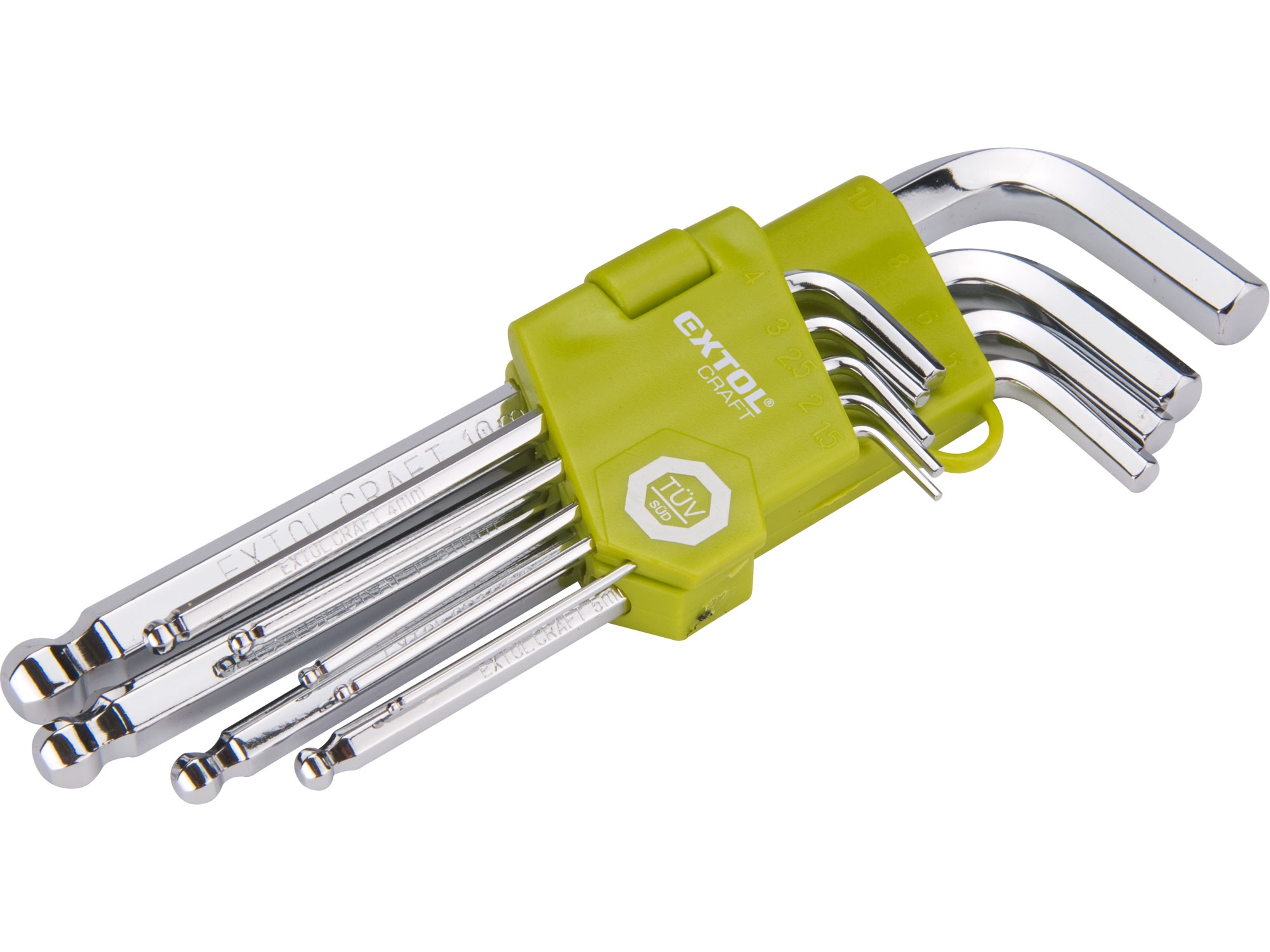 L-klíče IMBUS, sada 9ks, H1,5-10mm, EXTOL CRAFT 66001