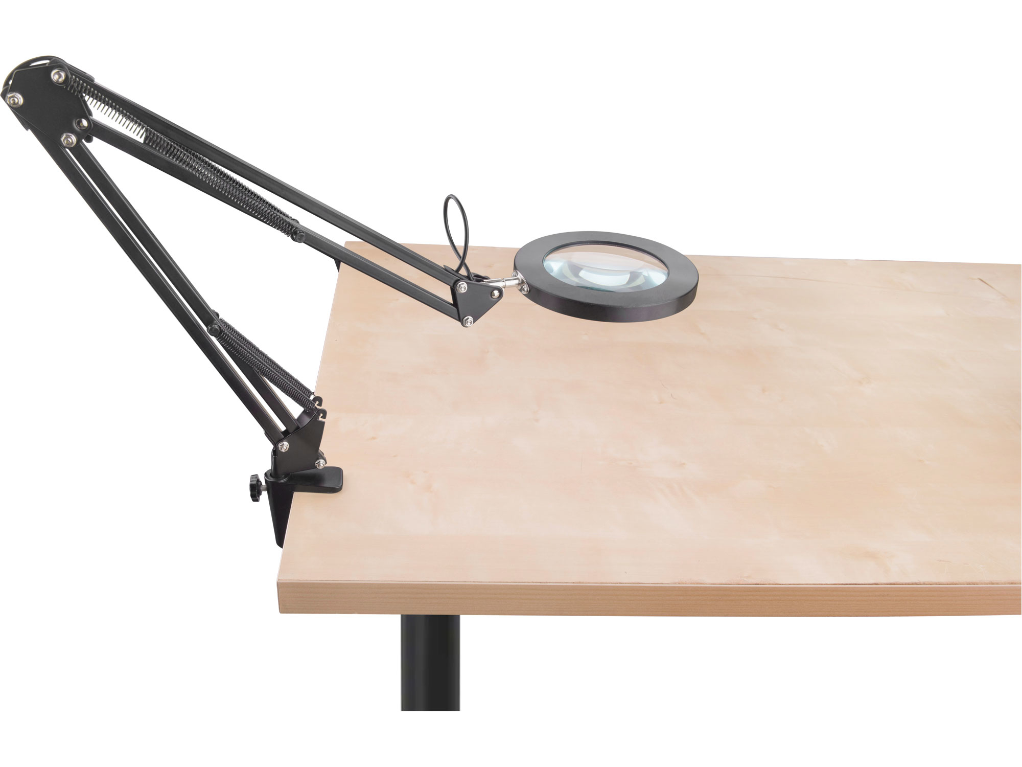 lampa stolní s lupou, USB napájení, 2400lm, 3 barvy světla, 5x zvětšení